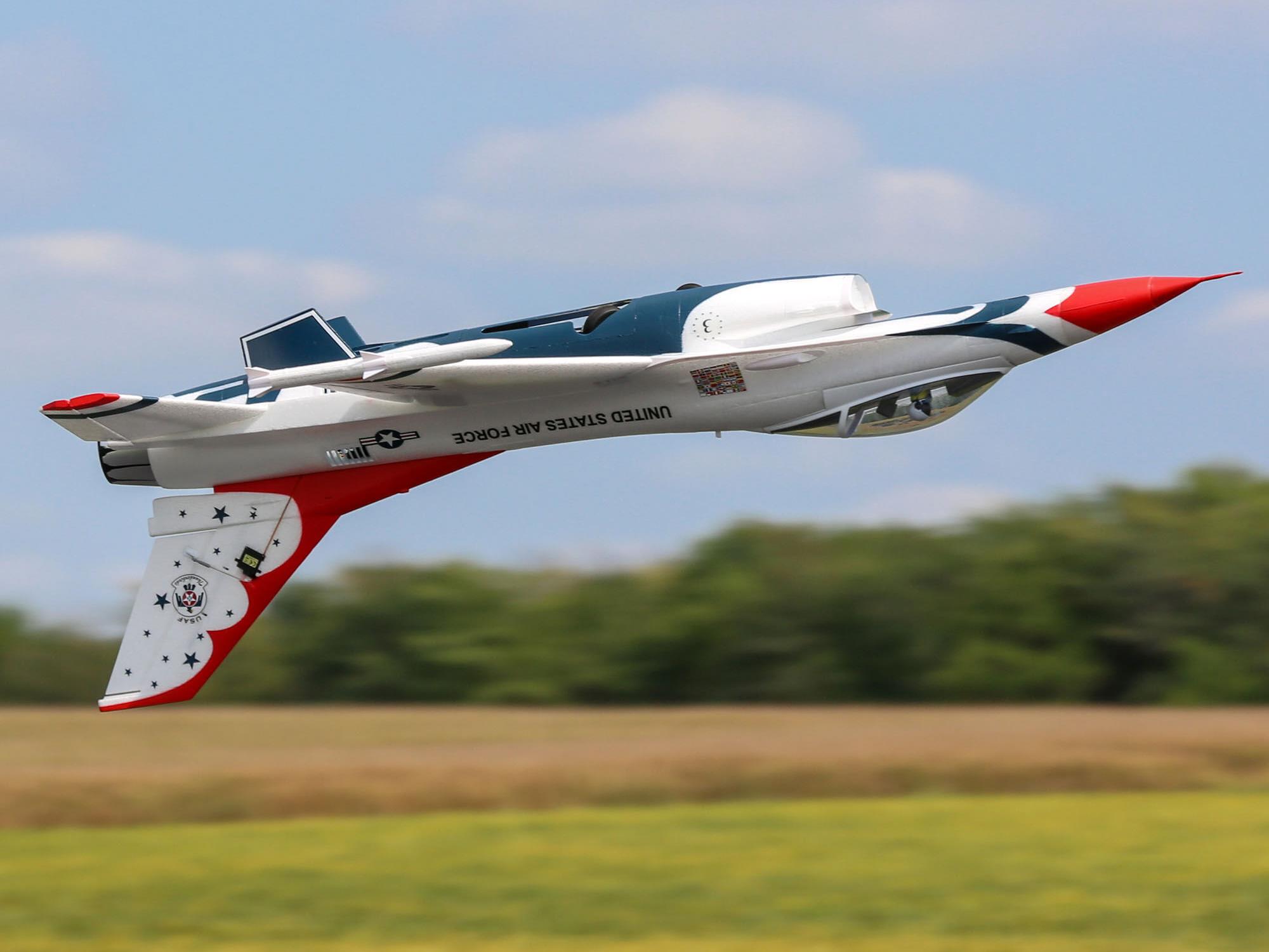 F-16 Thunderbirds 70mm EDF Jet BNF Basic with AS3X and SAFE-19