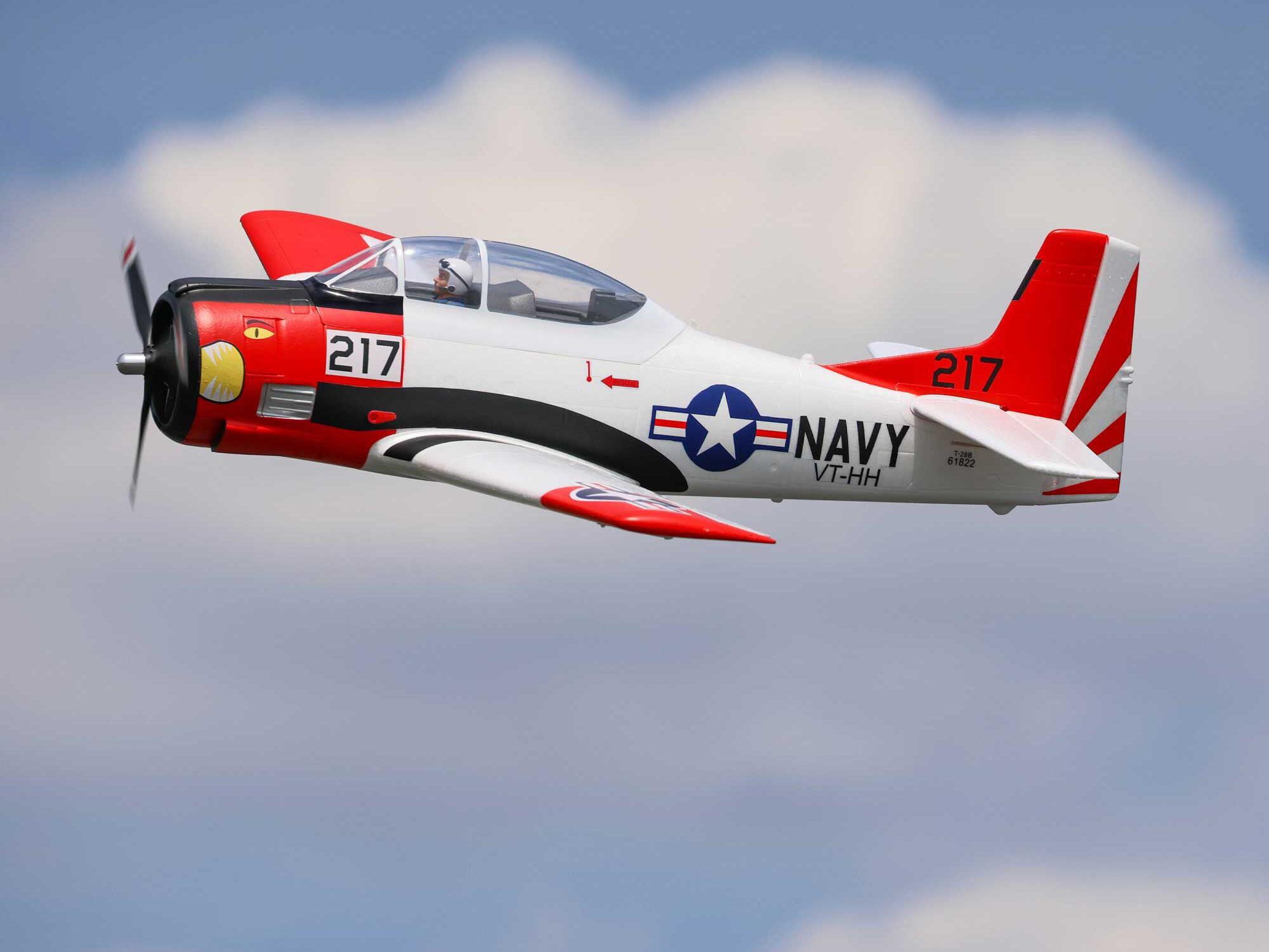 T-28 Trojan 1.2m BNF Basic with Smart-3