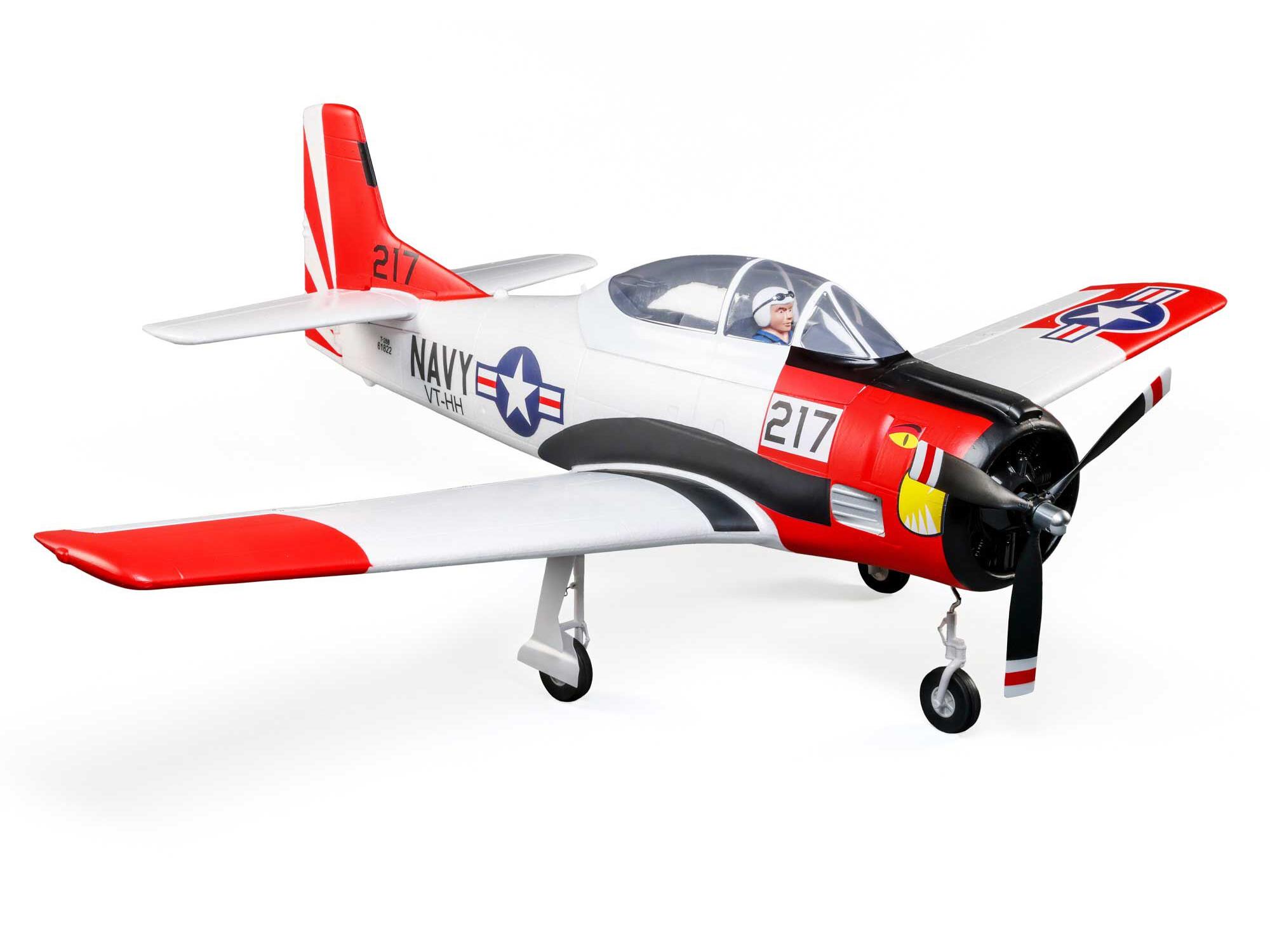 T-28 Trojan 1.2m BNF Basic with Smart-5