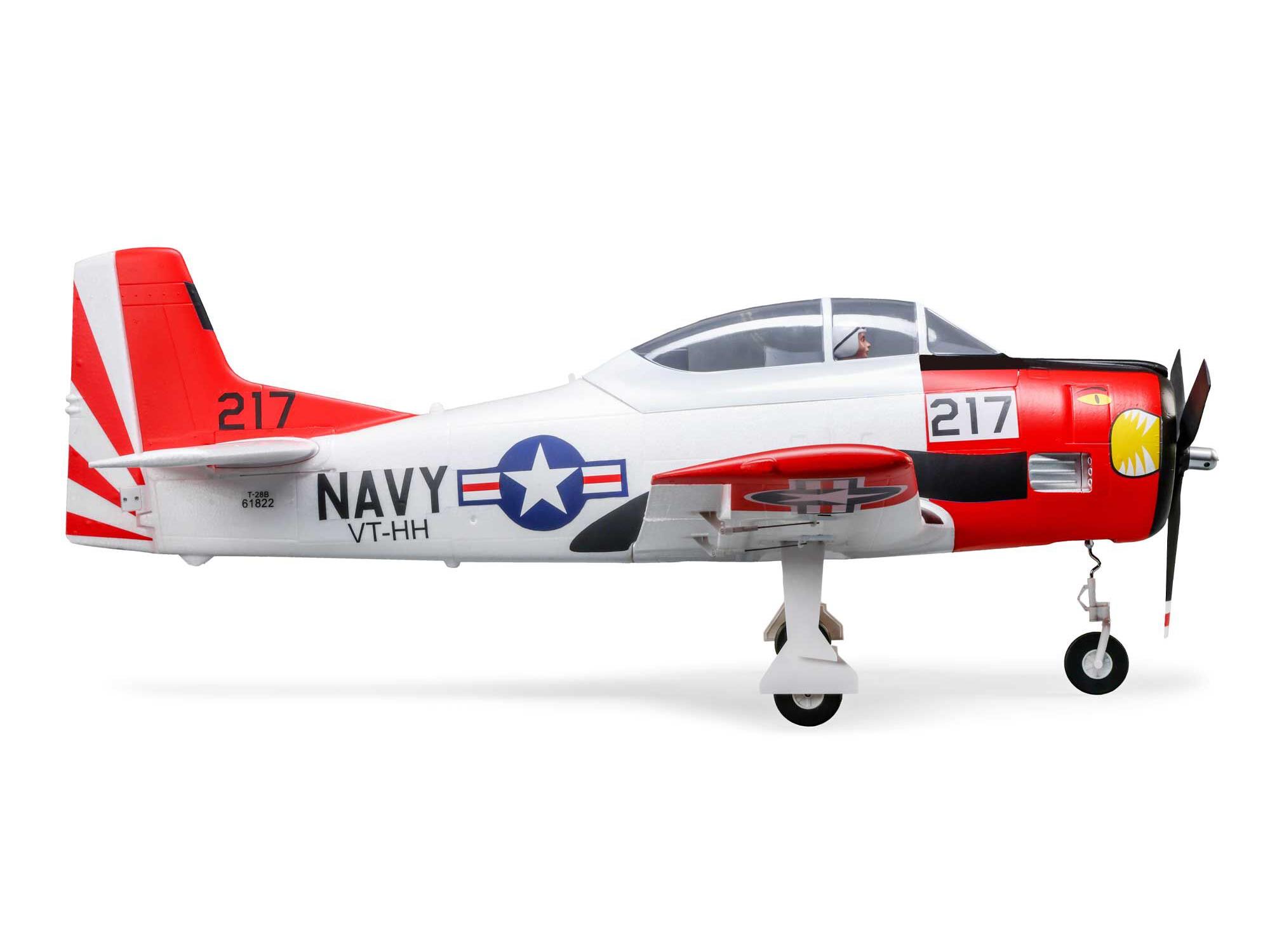 T-28 Trojan 1.2m BNF Basic with Smart-8