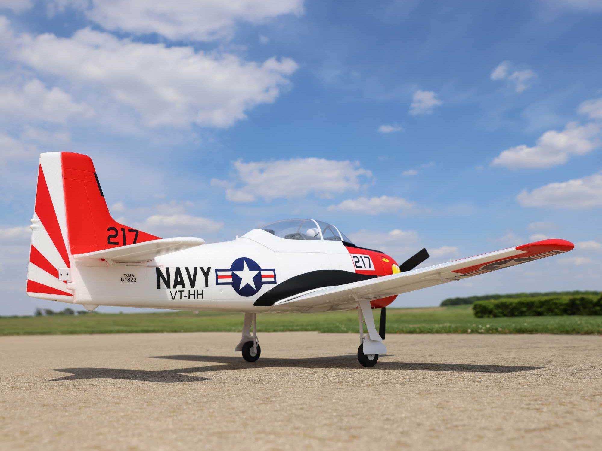 T-28 Trojan 1.2m BNF Basic with Smart-19