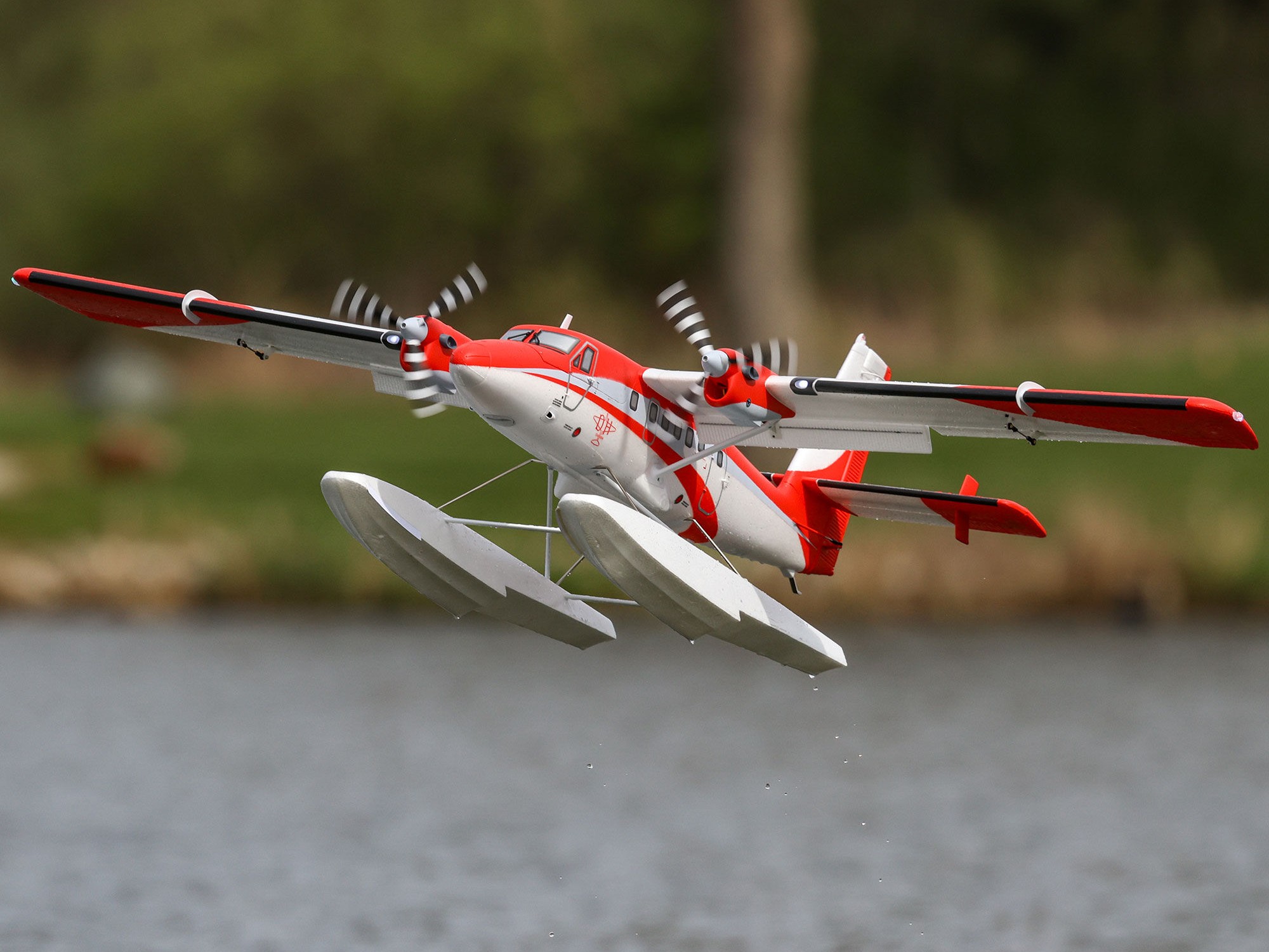 DHC-6 Twin Otter 1.4m BNF Basic Combo with Floats-19