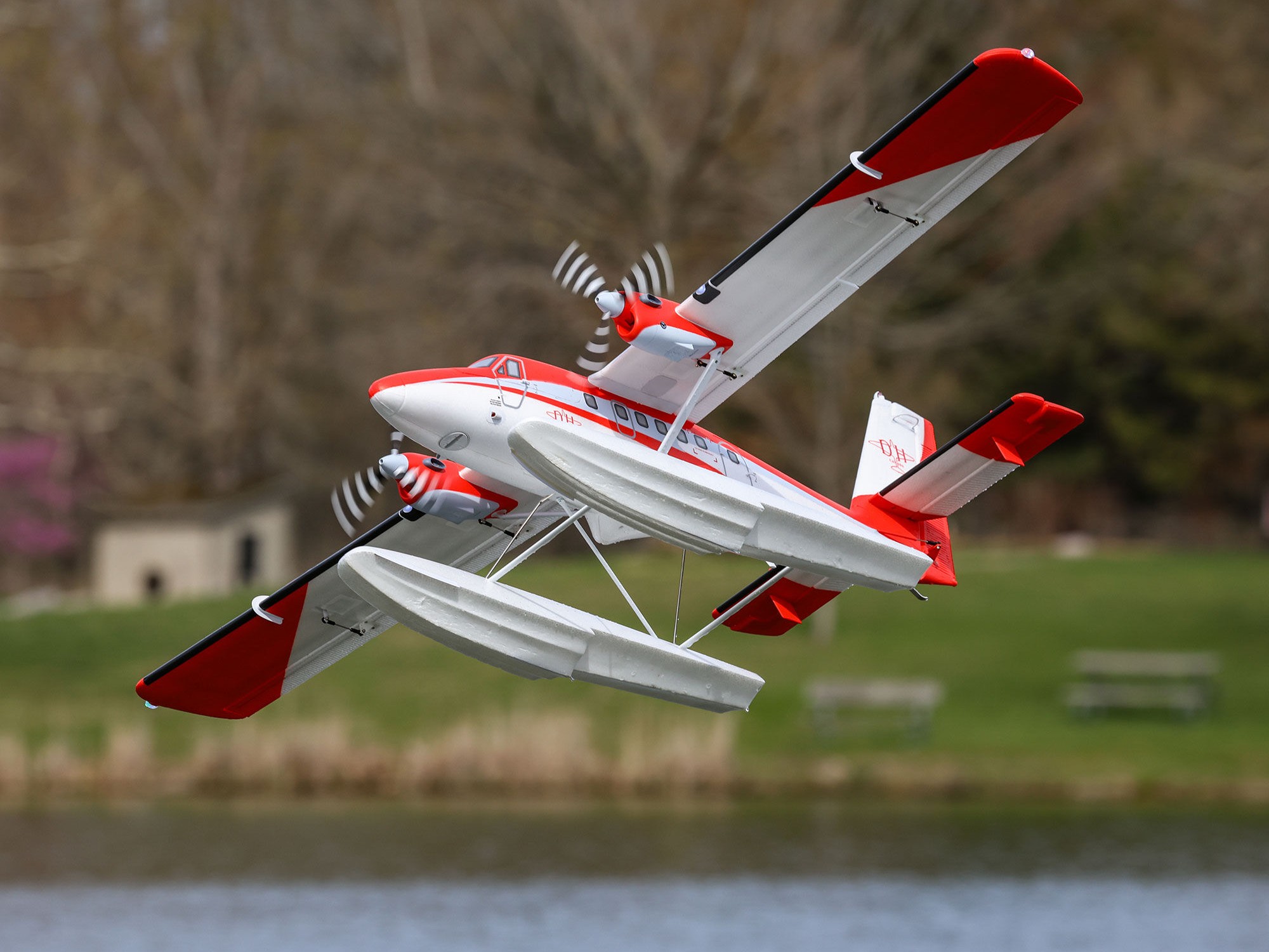 DHC-6 Twin Otter 1.4m PNP Combo with Floats-22
