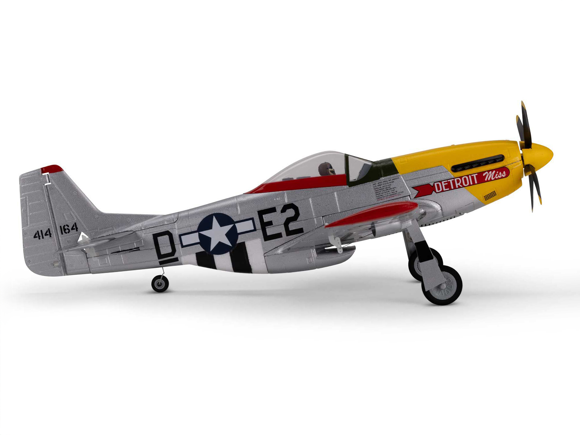UMX P-51D Mustang "Detroit Miss" BNF Basic with AS3X and SAF-6