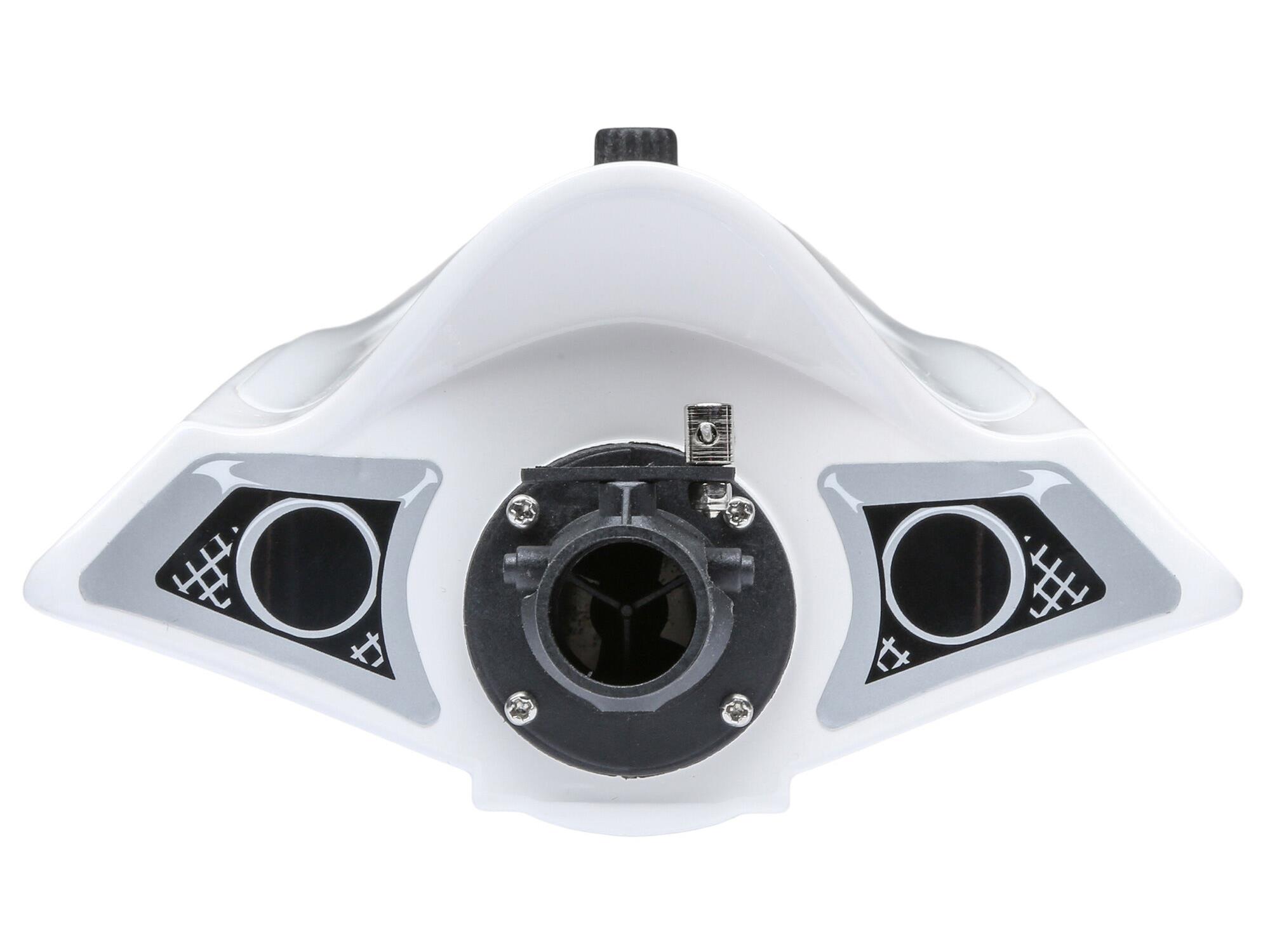 Jet Jam V2 12" Self-Righting Pool Racer Brushed RTR, White-6