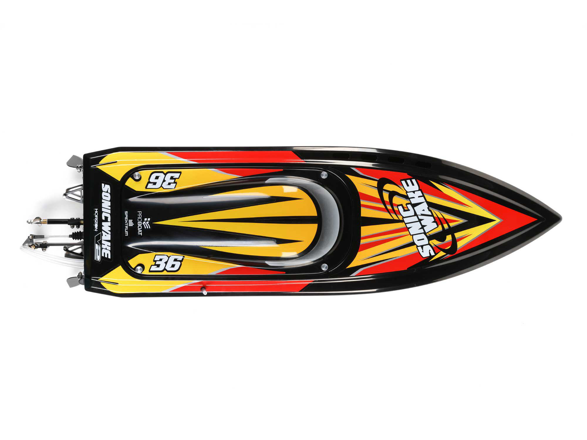 Sonicwake 36" Self-Righting Brushless Deep-V RTR, Black-12