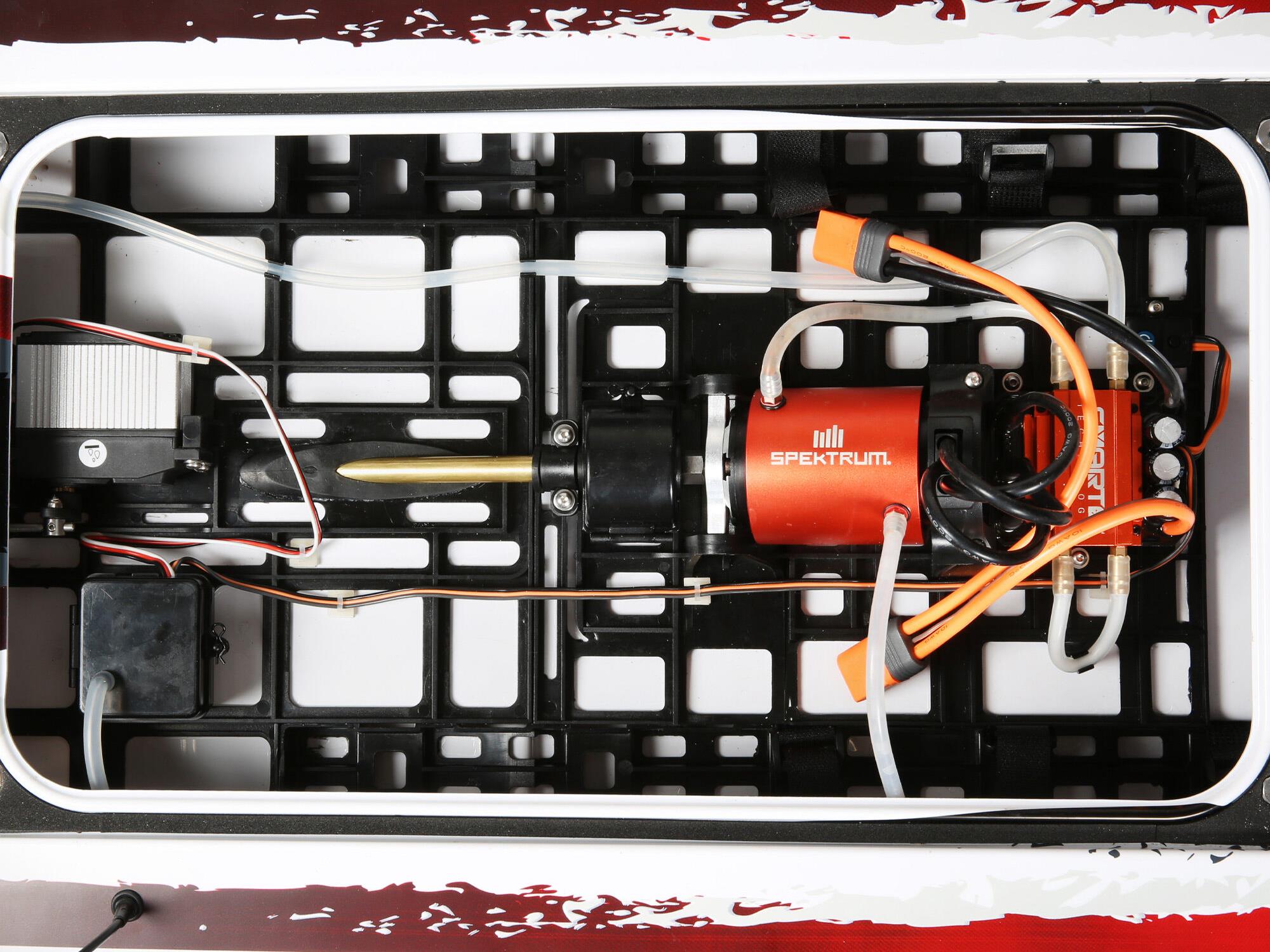 Blackjack 42" 8S Brushless Catamaran RTR: White/Red-13