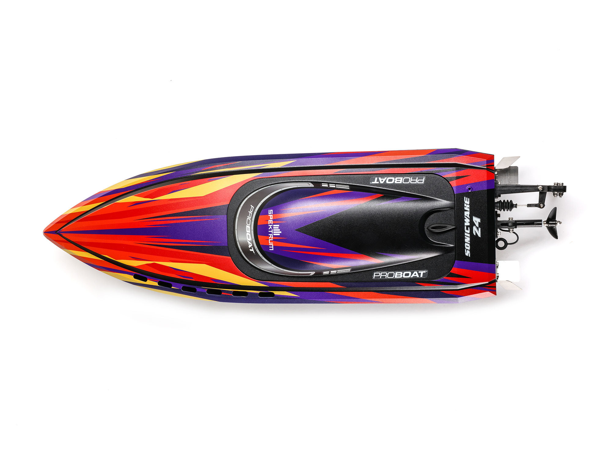 Sonicwake 24" Self-Righting Brushless Deep-V RTR, Red-6