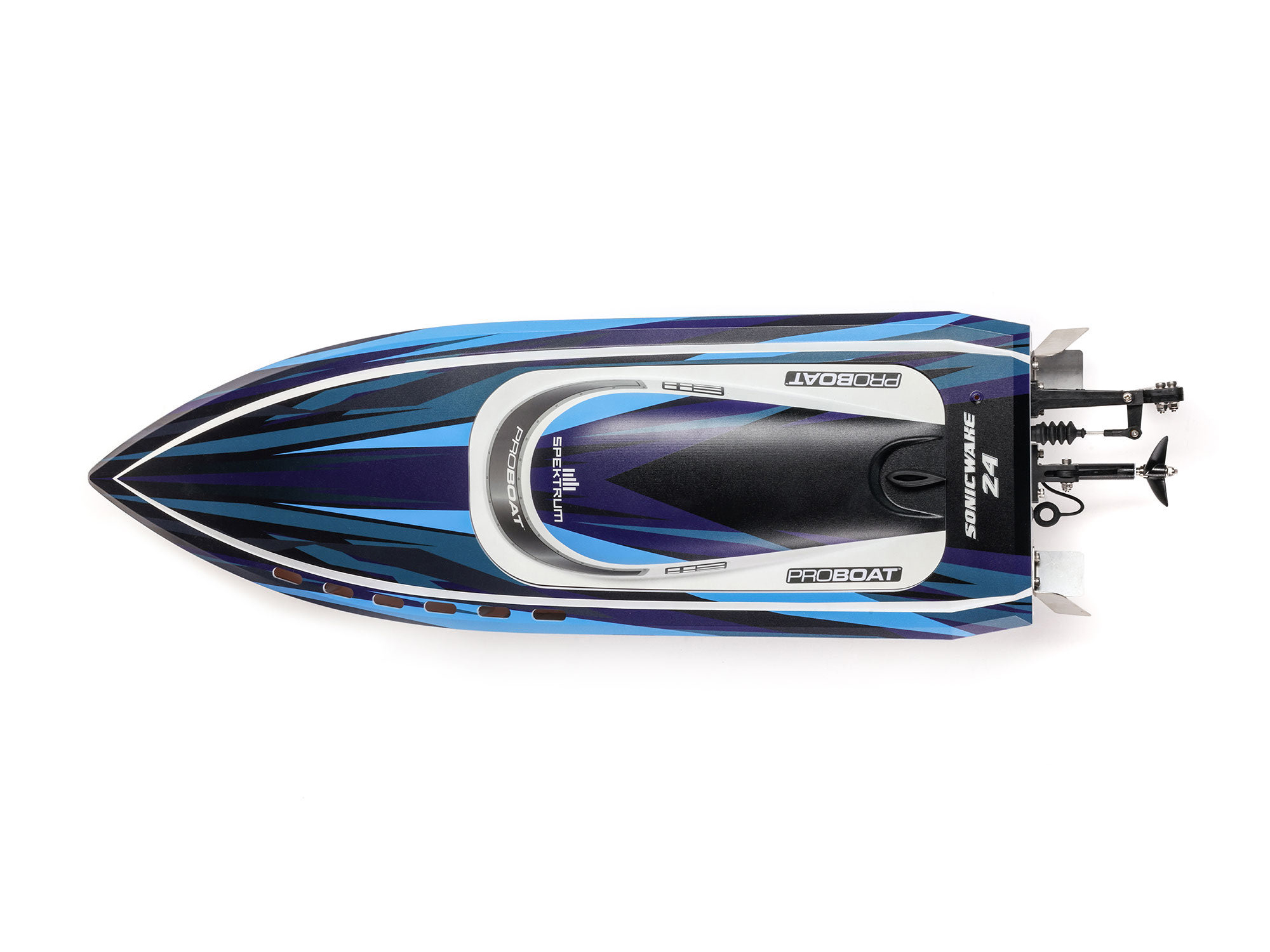 Sonicwake 24" Self-Righting Brushless Deep-V RTR, Blue-6