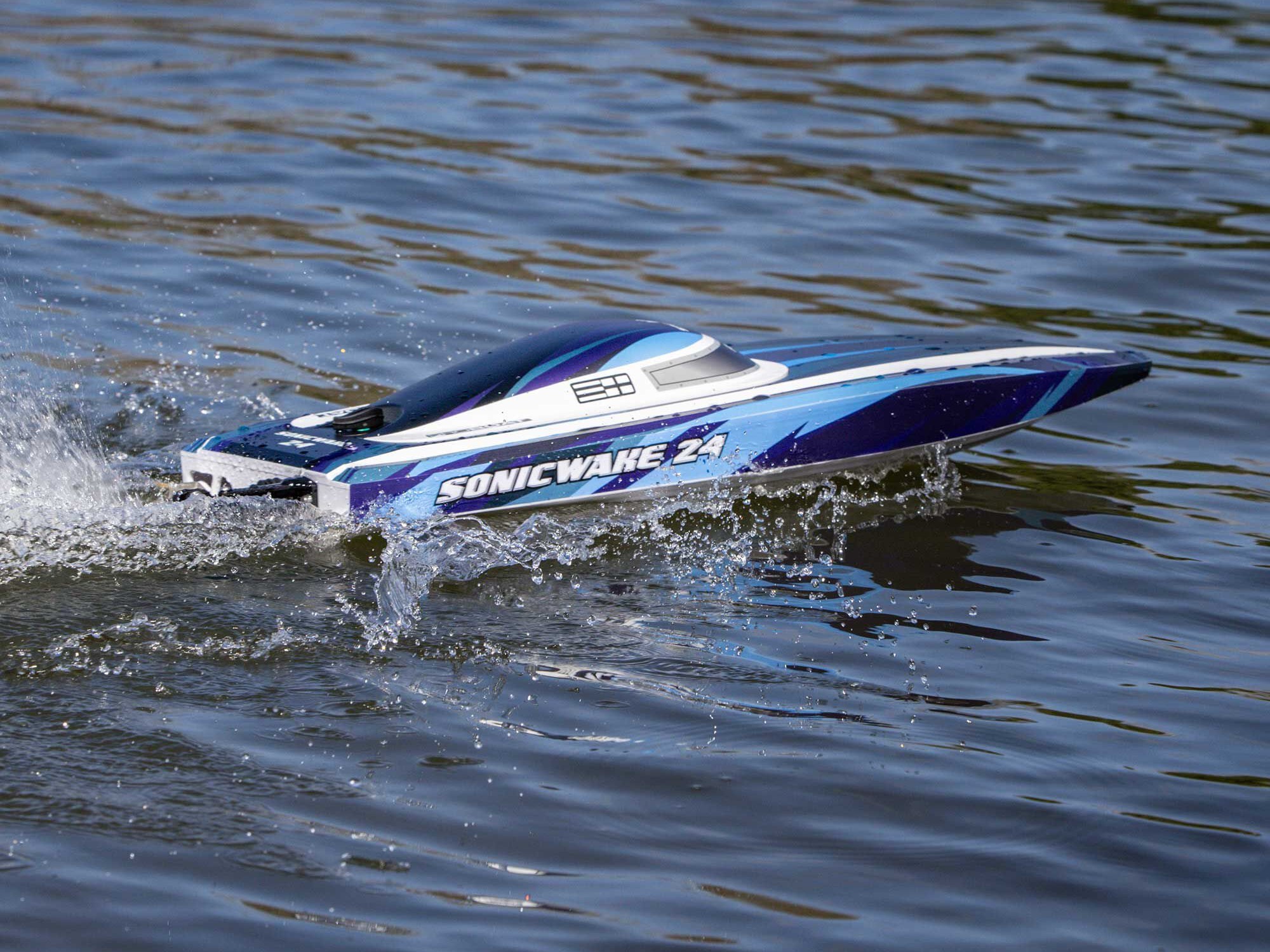 Sonicwake 24" Self-Righting Brushless Deep-V RTR, Blue-19