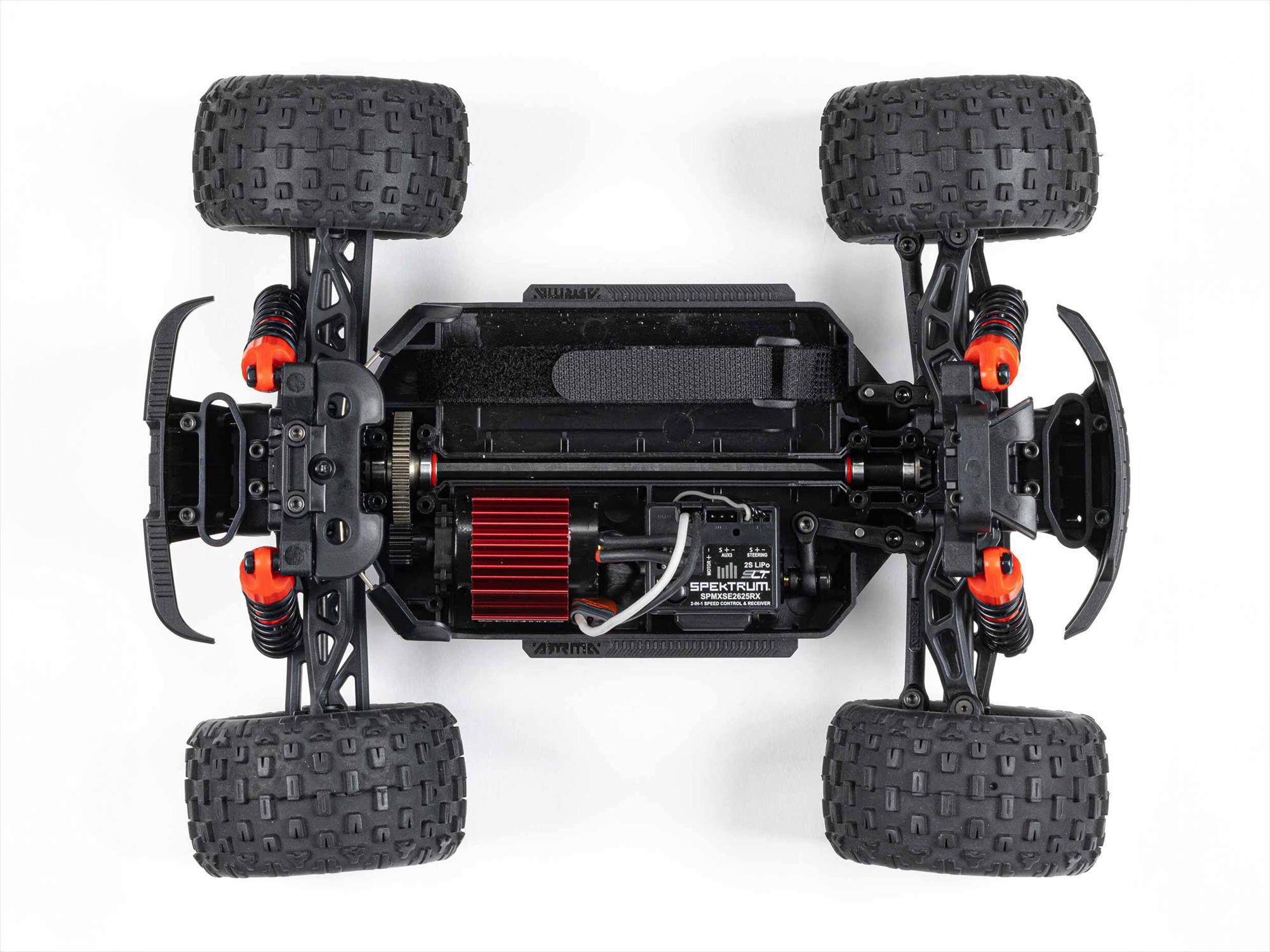 Arrma 1/18 Granite Grom Mega 380 Brushed 4X4 Monster Truck RTR (Red)-8