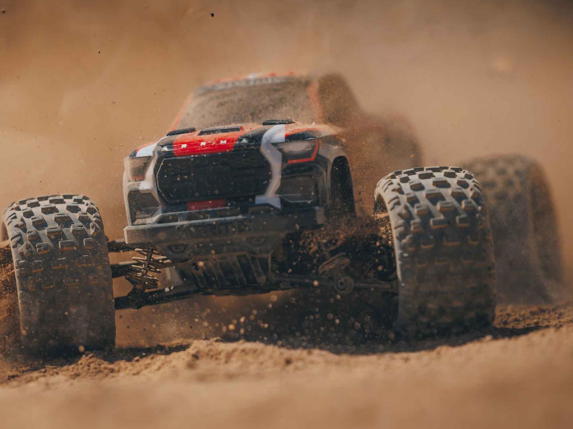 Arrma 1/18 Granite Grom Mega 380 Brushed 4X4 Monster Truck RTR (Red)-20