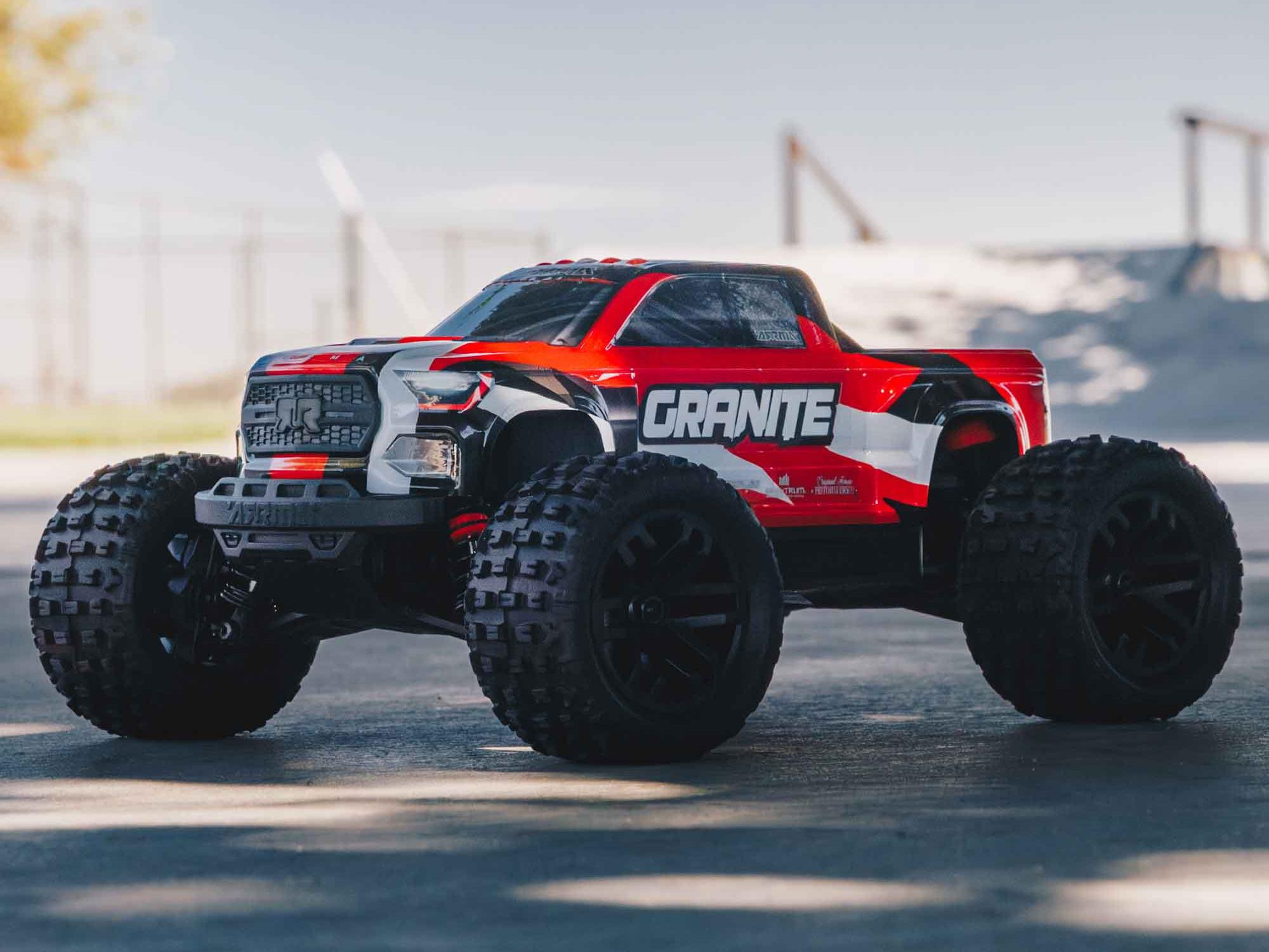 Arrma 1/18 Granite Grom Mega 380 Brushed 4X4 Monster Truck RTR (Red)-22