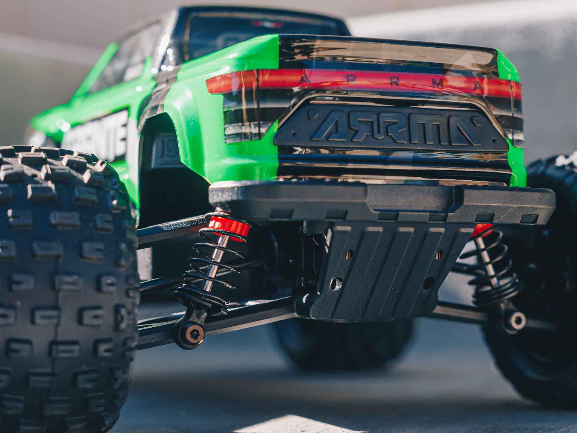 Arrma 1/18 Granite Grom Mega 380 Brushed 4X4 Monster Truck RTR (Green)-15