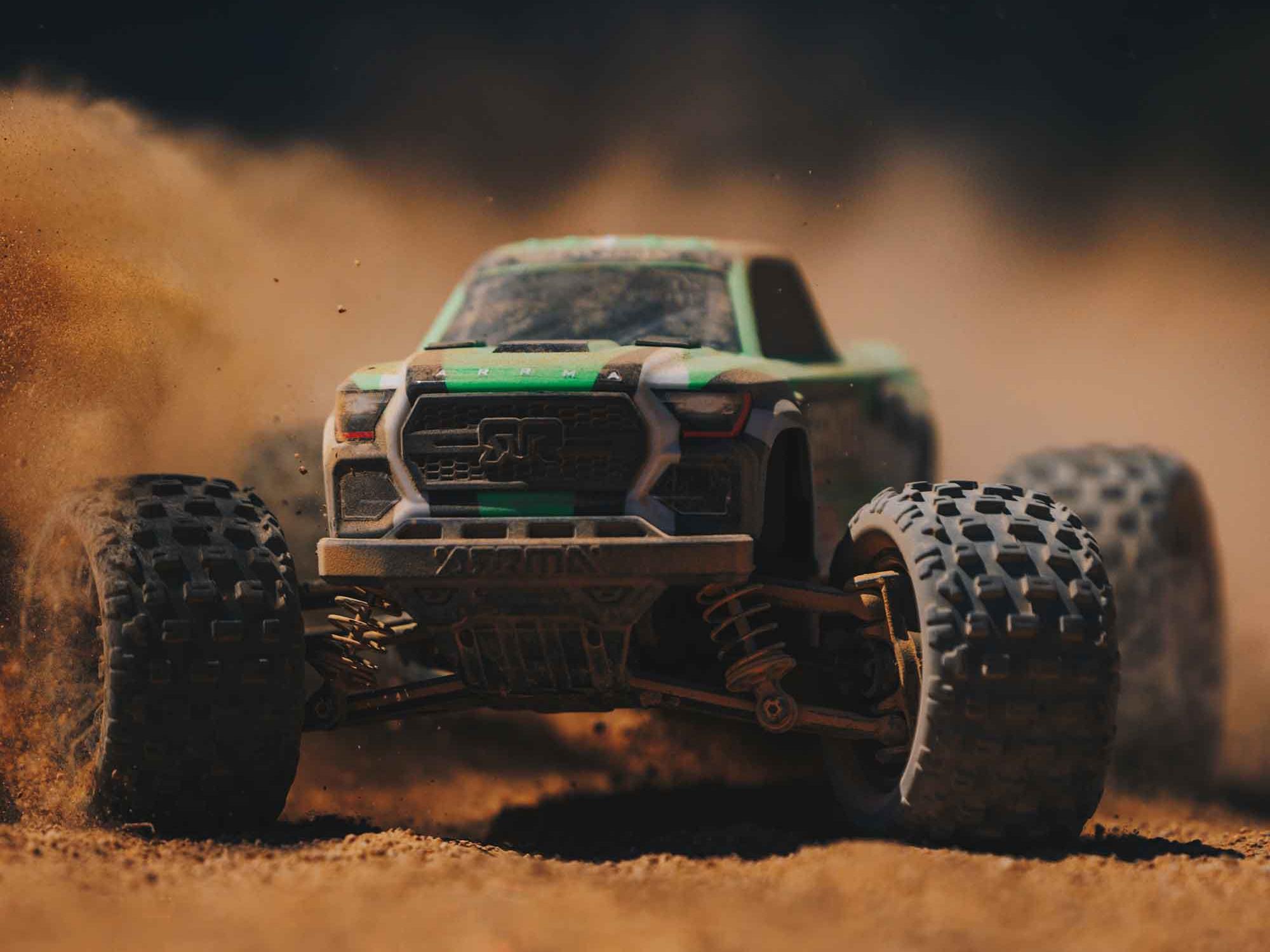 Arrma 1/18 Granite Grom Mega 380 Brushed 4X4 Monster Truck RTR (Green)-19
