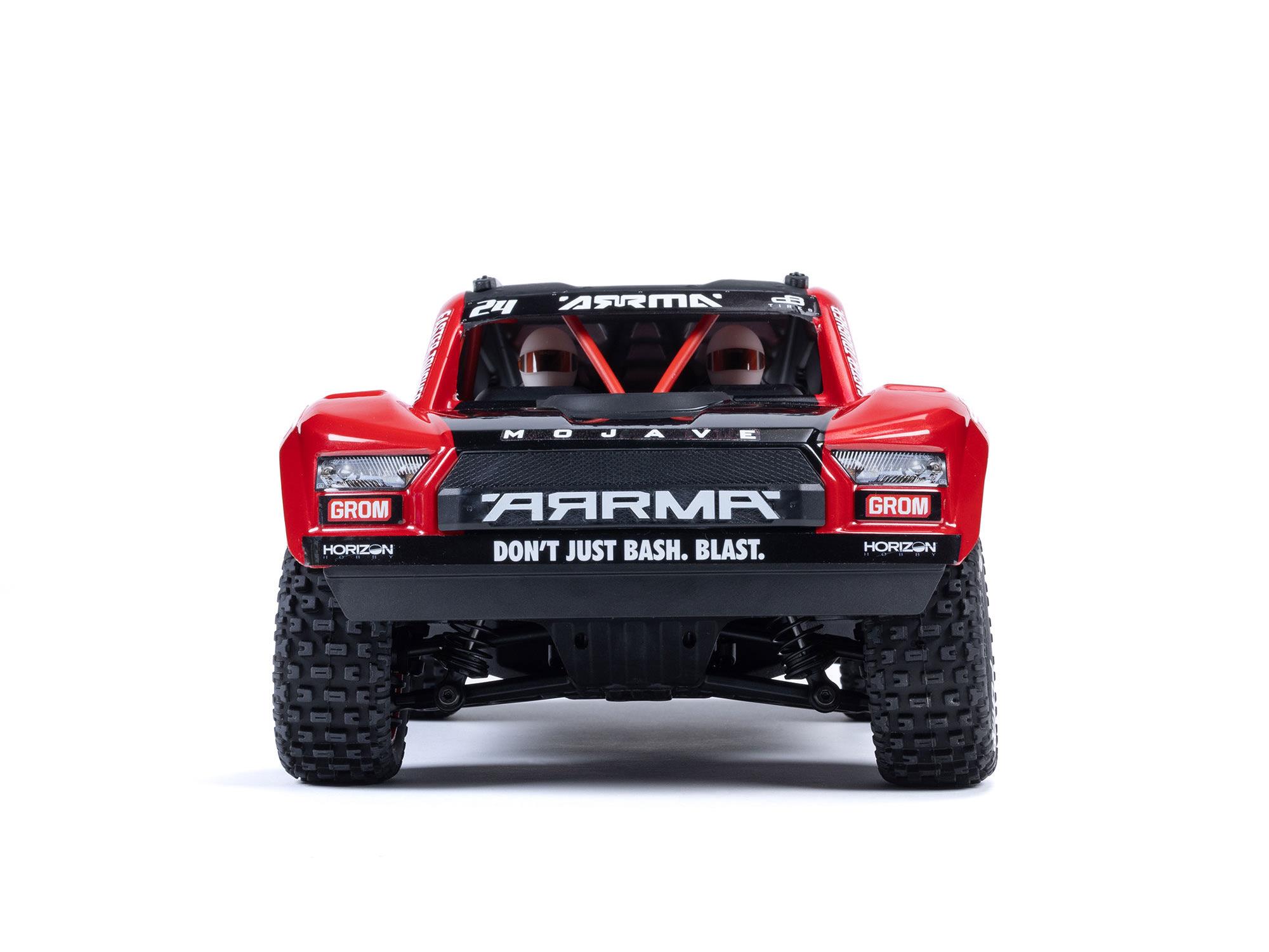 Arrma MOJAVE GROM MEGA 380 Brushed 4X4 Small Scale Desert Truck RTR - Red-4