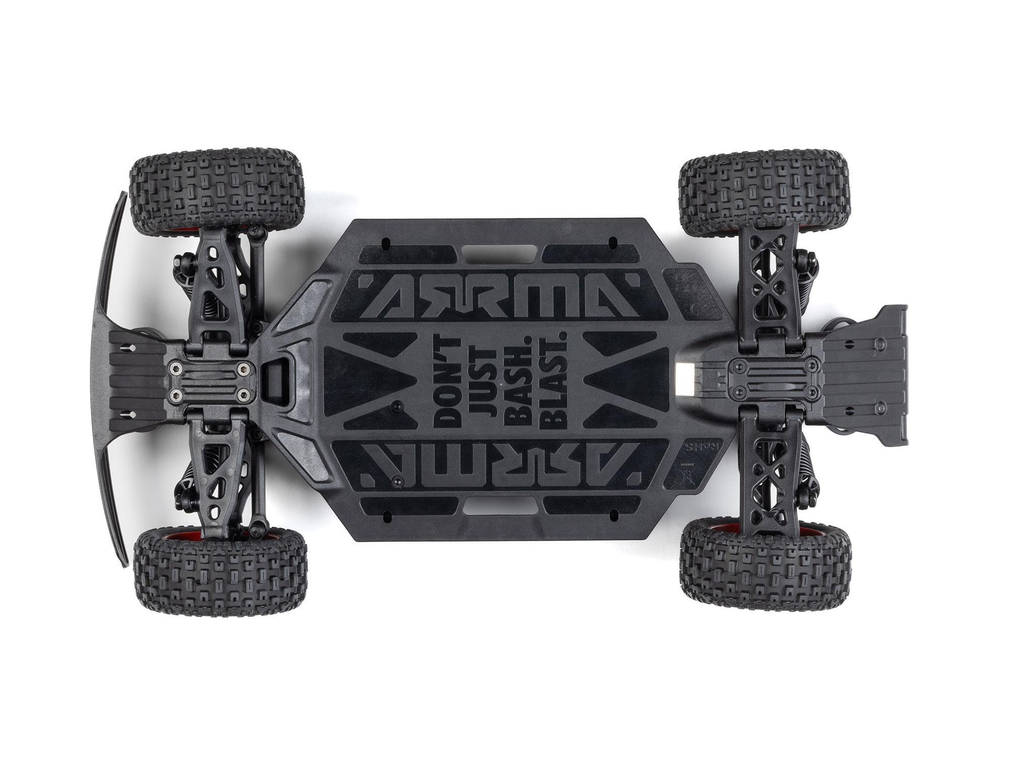 Arrma MOJAVE GROM MEGA 380 Brushed 4X4 Small Scale Desert Truck RTR - Blue-4