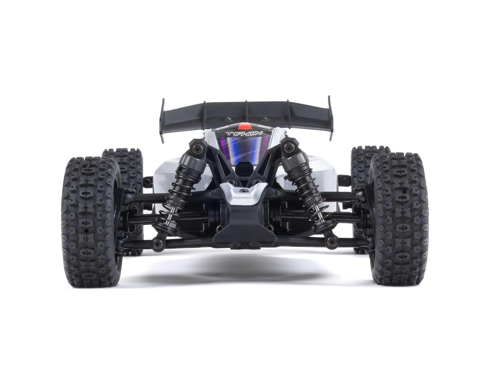 Arrma 1/18 TYPHON GROM MEGA 380 Brushed 4x4 Buggy RTR - Blue/Silver-14
