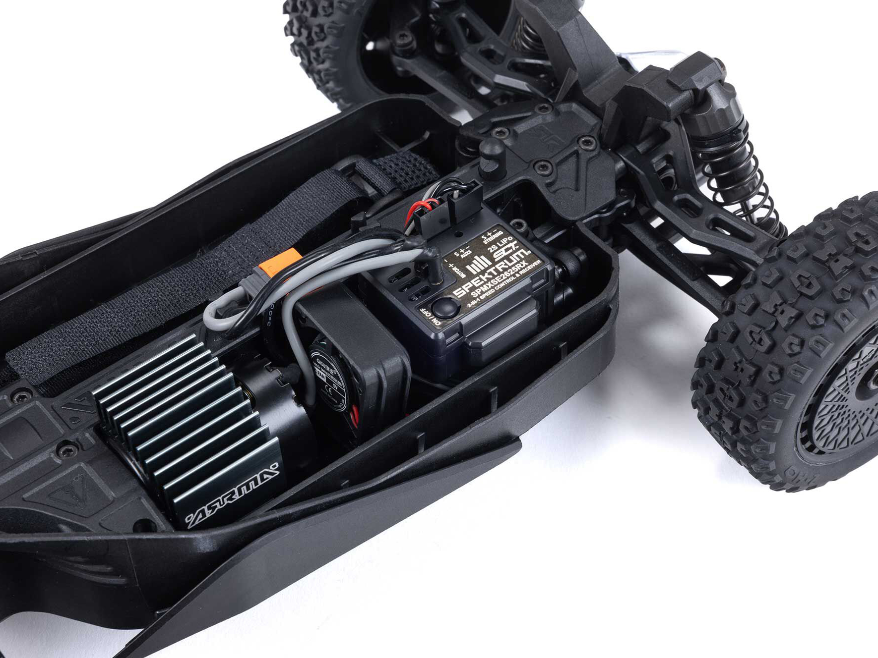 Arrma 1/18 TYPHON GROM MEGA 380 Brushed 4x4 Buggy RTR - Blue/Silver-26