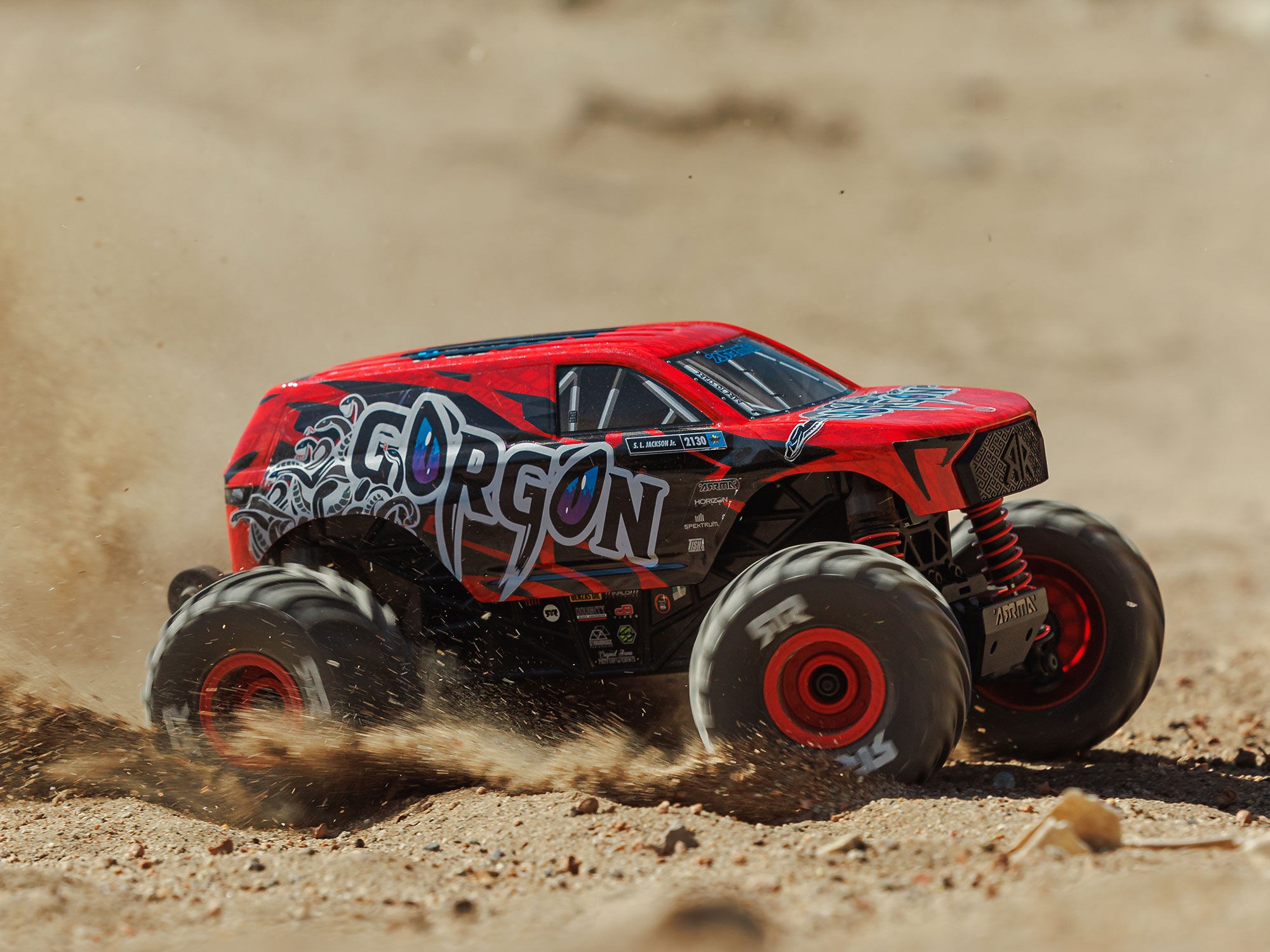 1/16 GORGON GROM 4X4 RTR Monster Truck Red-17