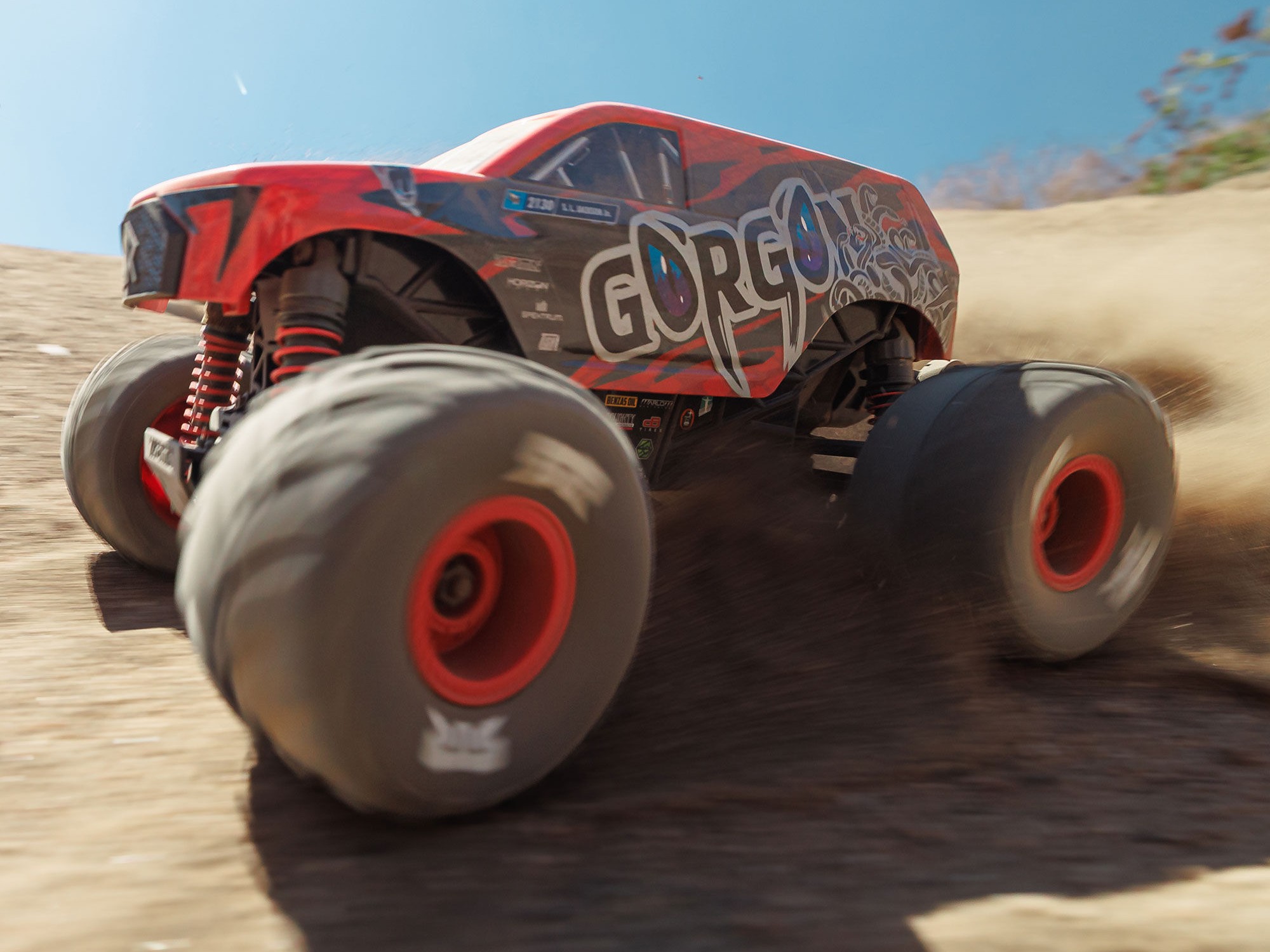 1/16 GORGON GROM 4X4 RTR Monster Truck Red-19
