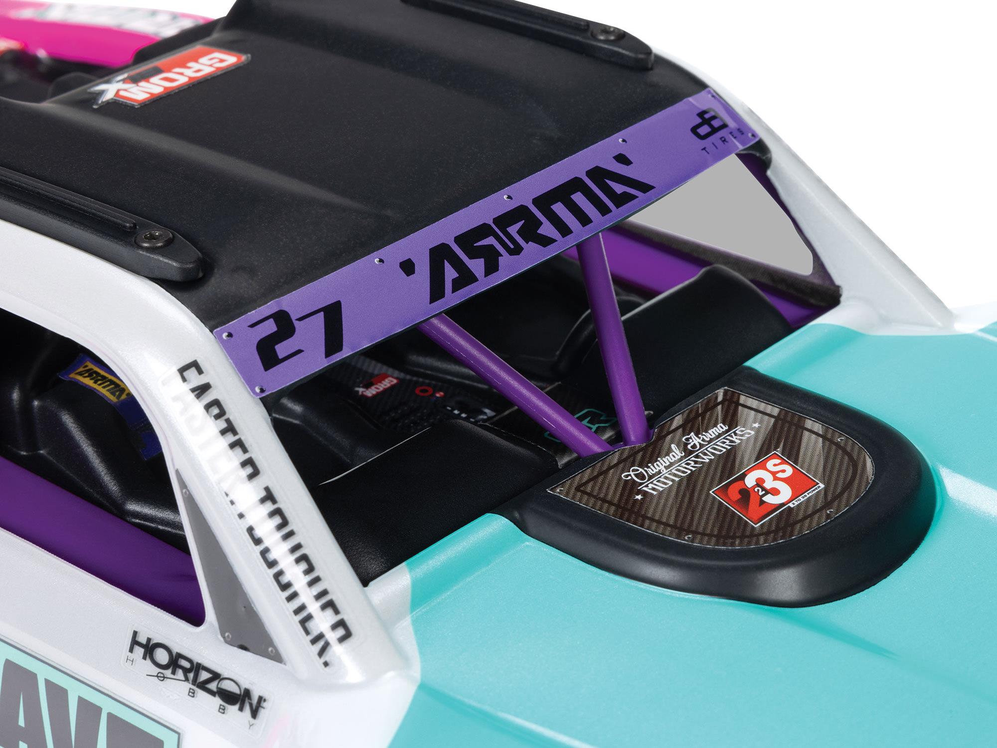 Arrma 1/16 Mojave GROM 223S BLX 4X4 DT with Batt/Charger Teal-20