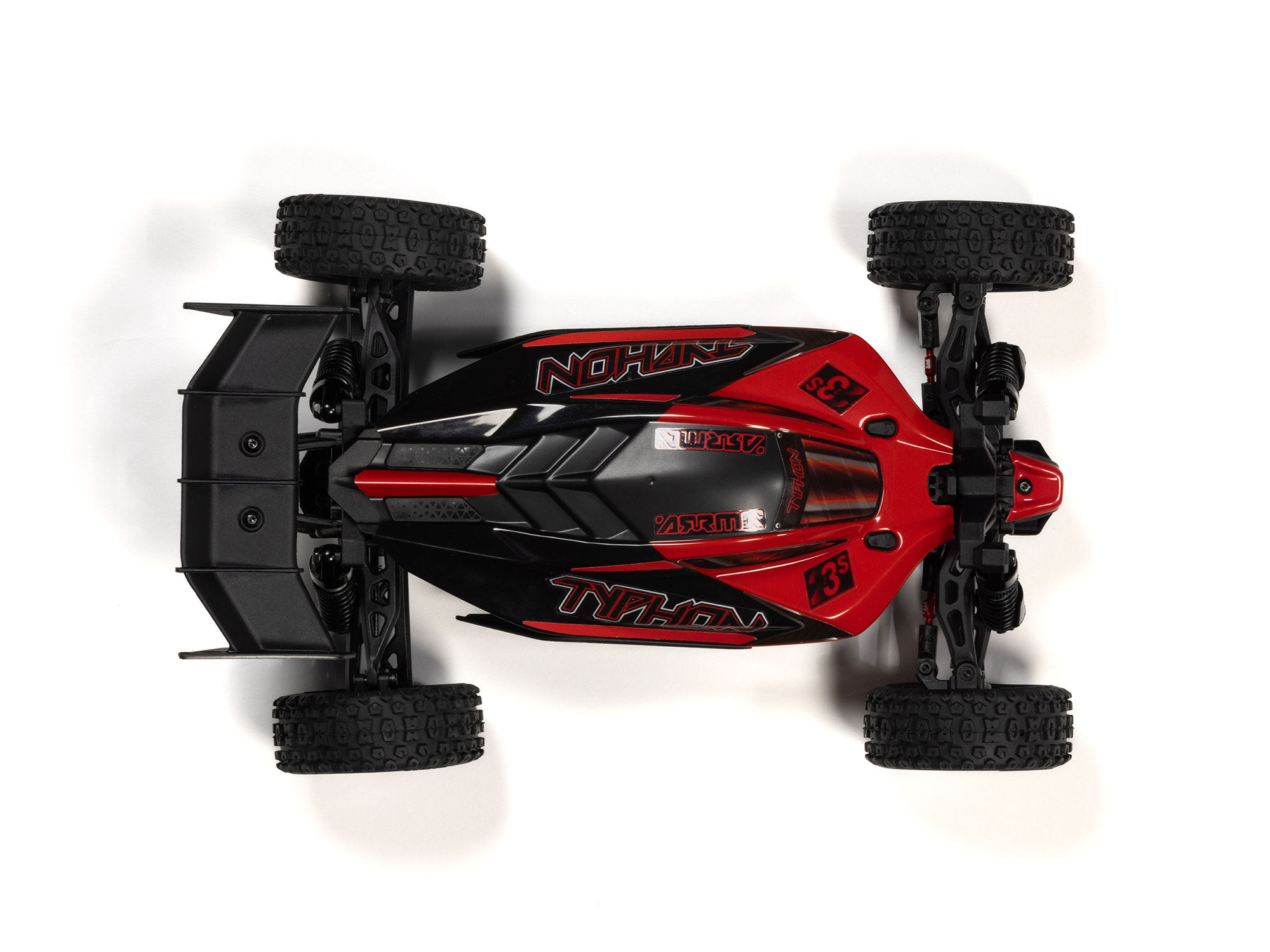 Arrma 1/18 Typhon GROM 223S BLX 4X4 with Batt/Charger Red-18