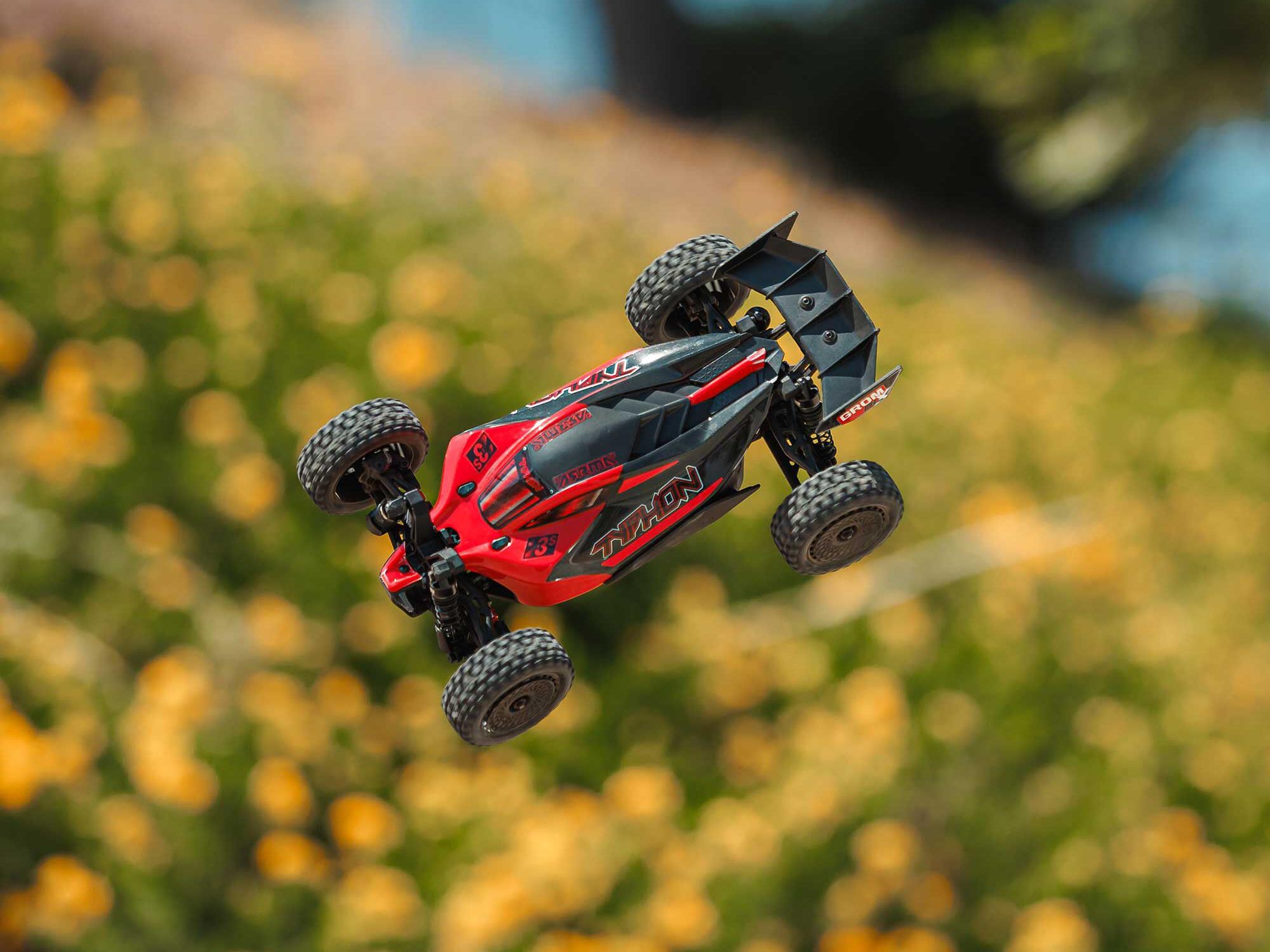 Arrma 1/18 Typhon GROM 223S BLX 4X4 with Batt/Charger Red-26