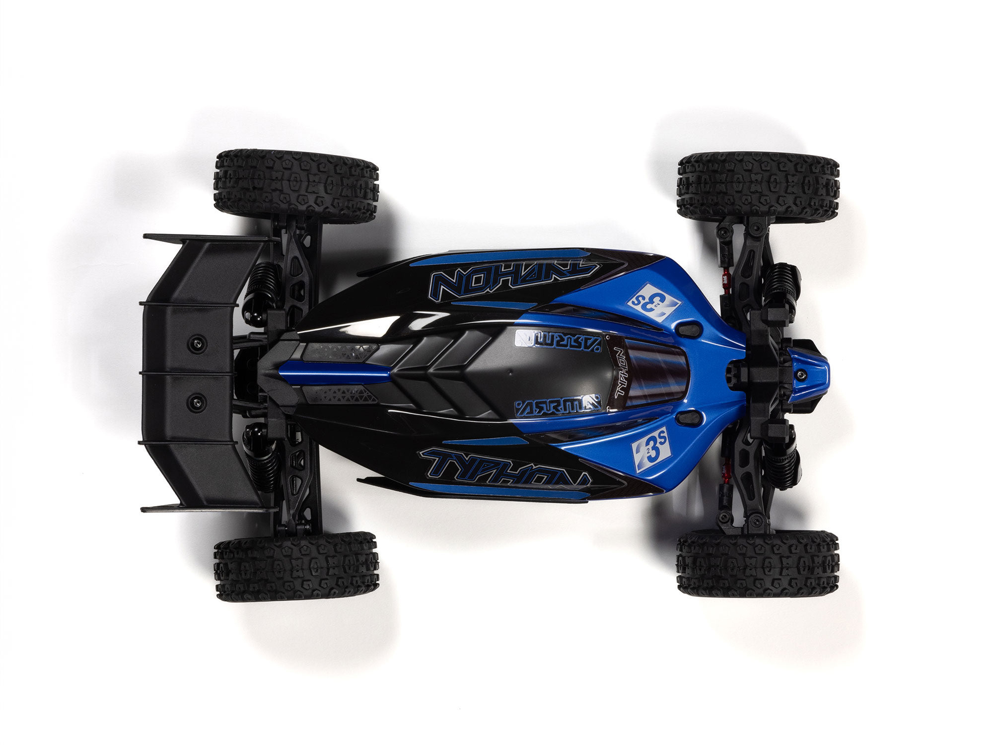 Arrma 1/18 Typhon GROM 223S BLX 4X4 with Batt/Charger Blue-11
