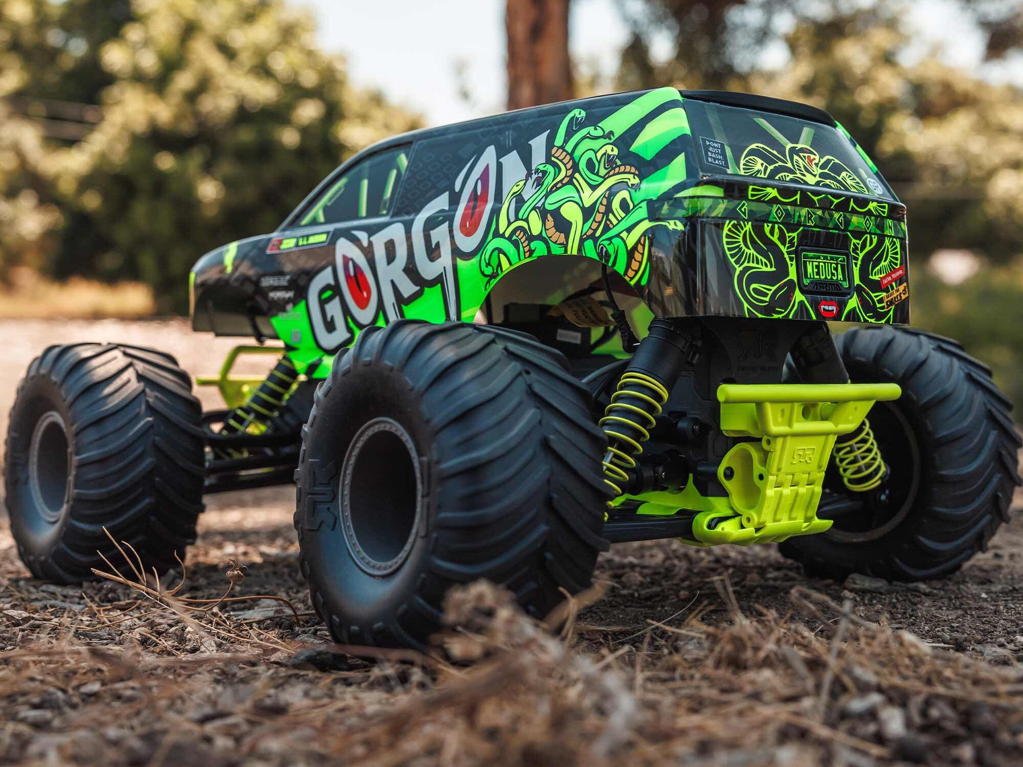 Arrma Gorgon MT RTR w/8.4v Batt/USB Charger Yellow-25