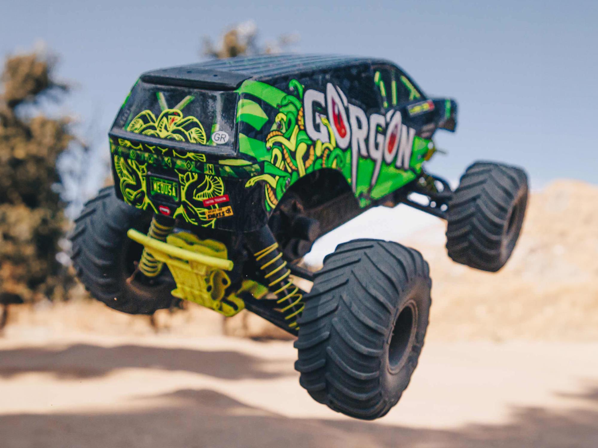 Arrma Gorgon MT RTR w/8.4v Batt/USB Charger Yellow-28