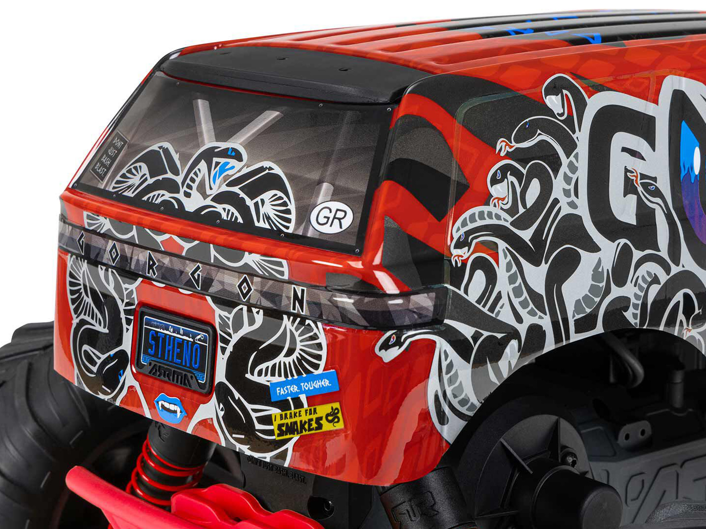 Arrma Gorgon MT RTR w/8.4v Batt/USB Charger Red-16