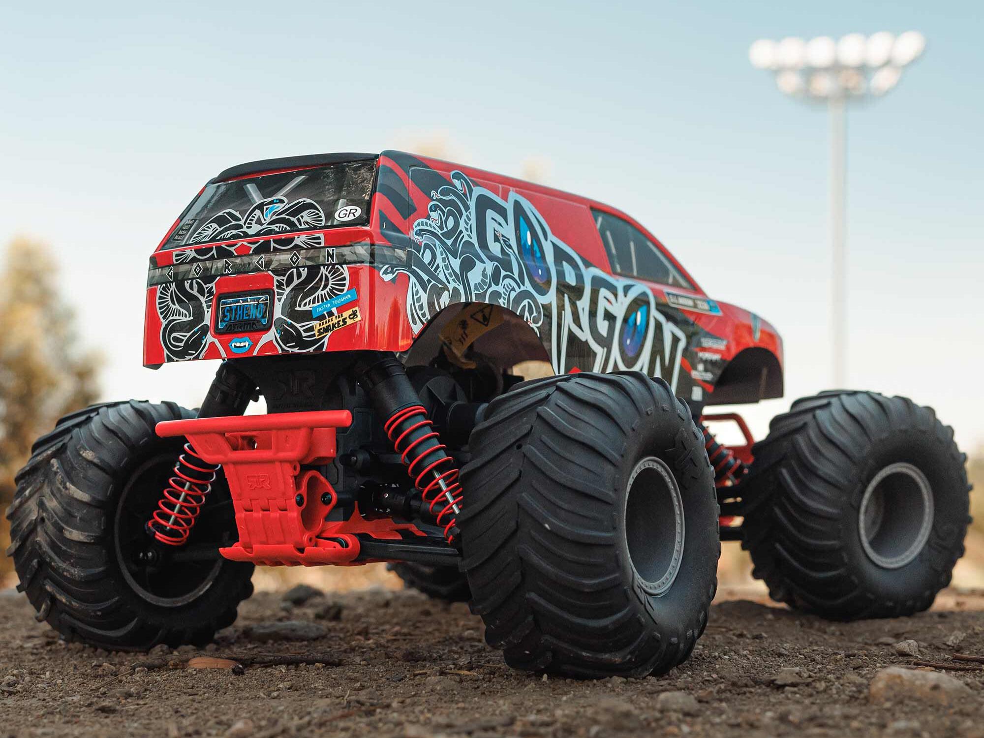 Arrma Gorgon MT RTR w/8.4v Batt/USB Charger Red-18