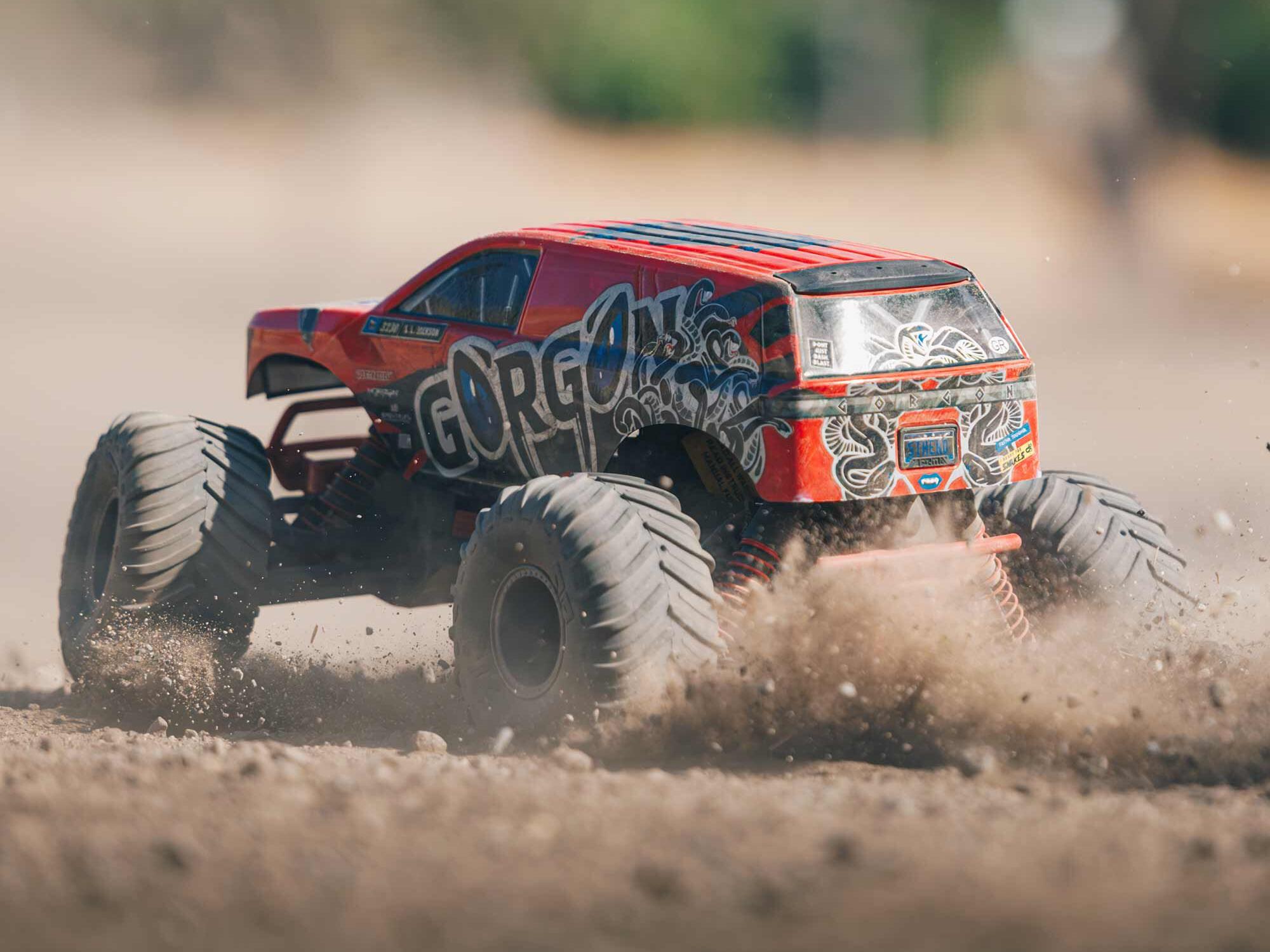 Arrma Gorgon MT RTR w/8.4v Batt/USB Charger Red-30