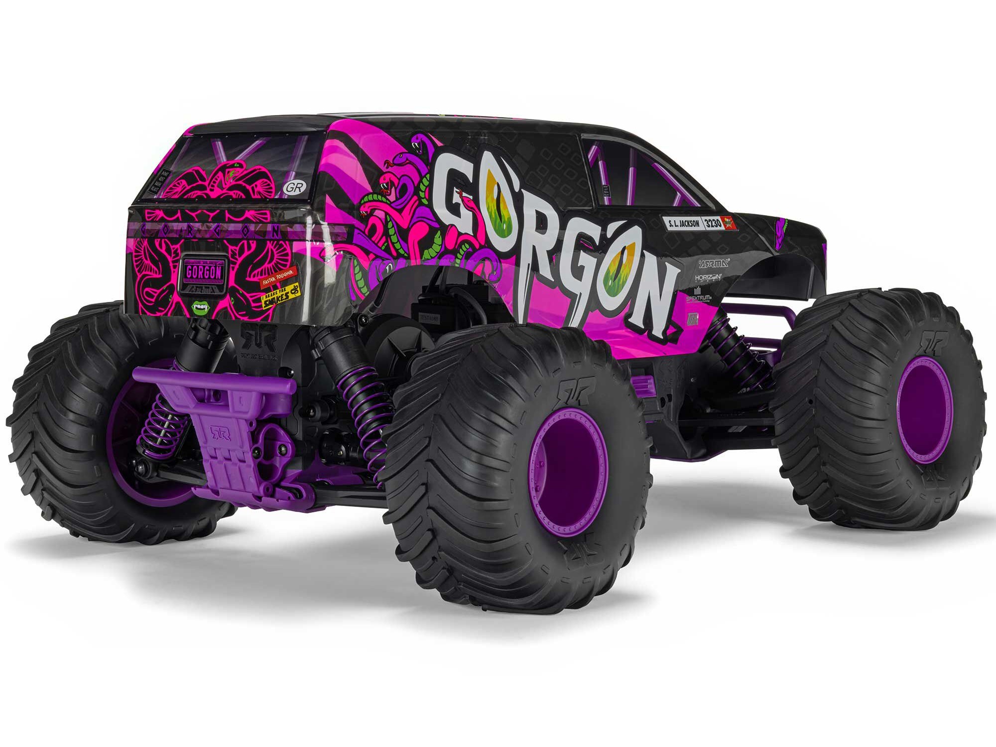 Arrma 1/10 GORGON MEGA 550 2WD MT with Battery Charger Purple-7
