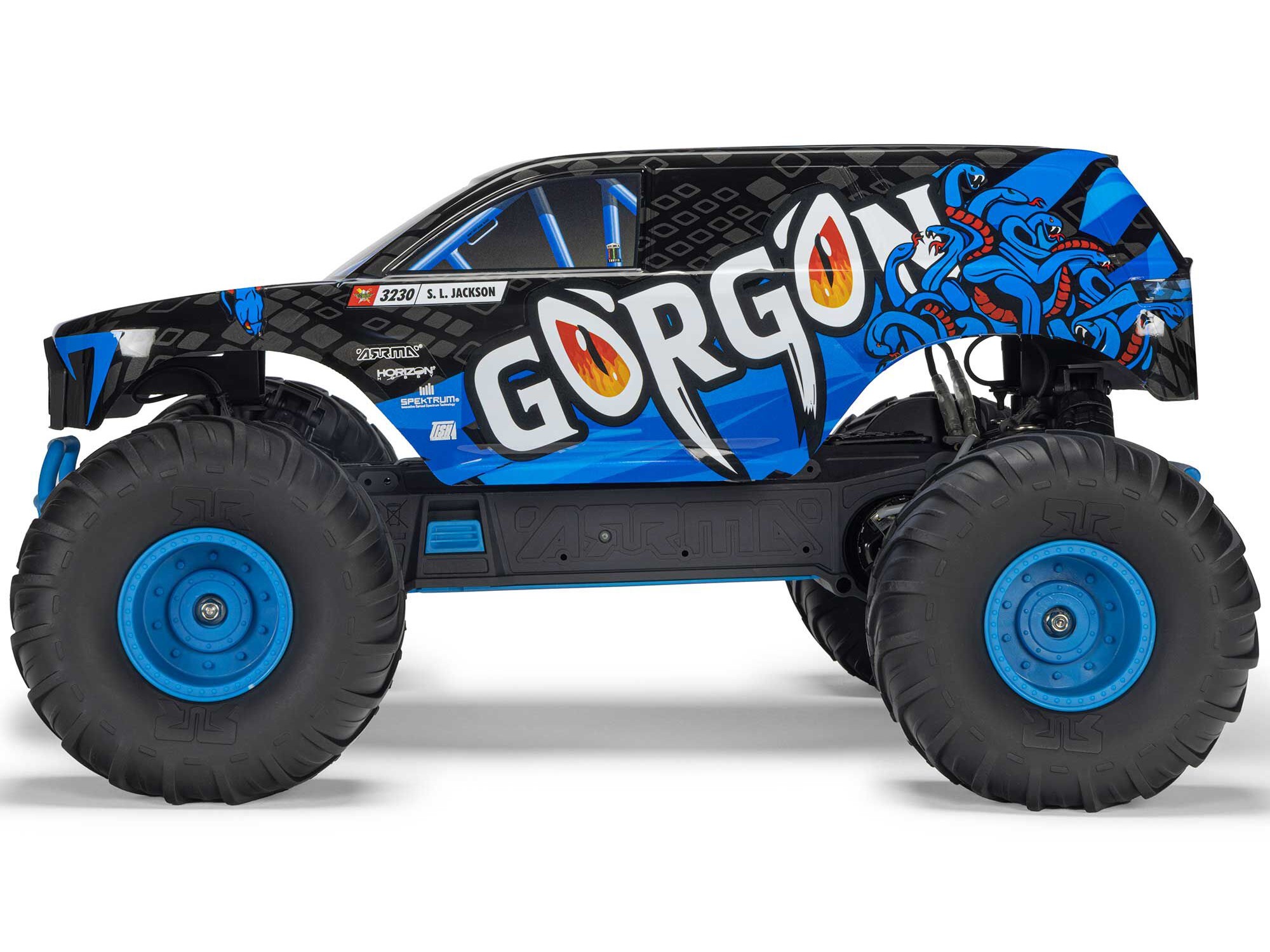 1/10 GORGON MEGA 550 2WD MT with Battery & Charger Blue-10