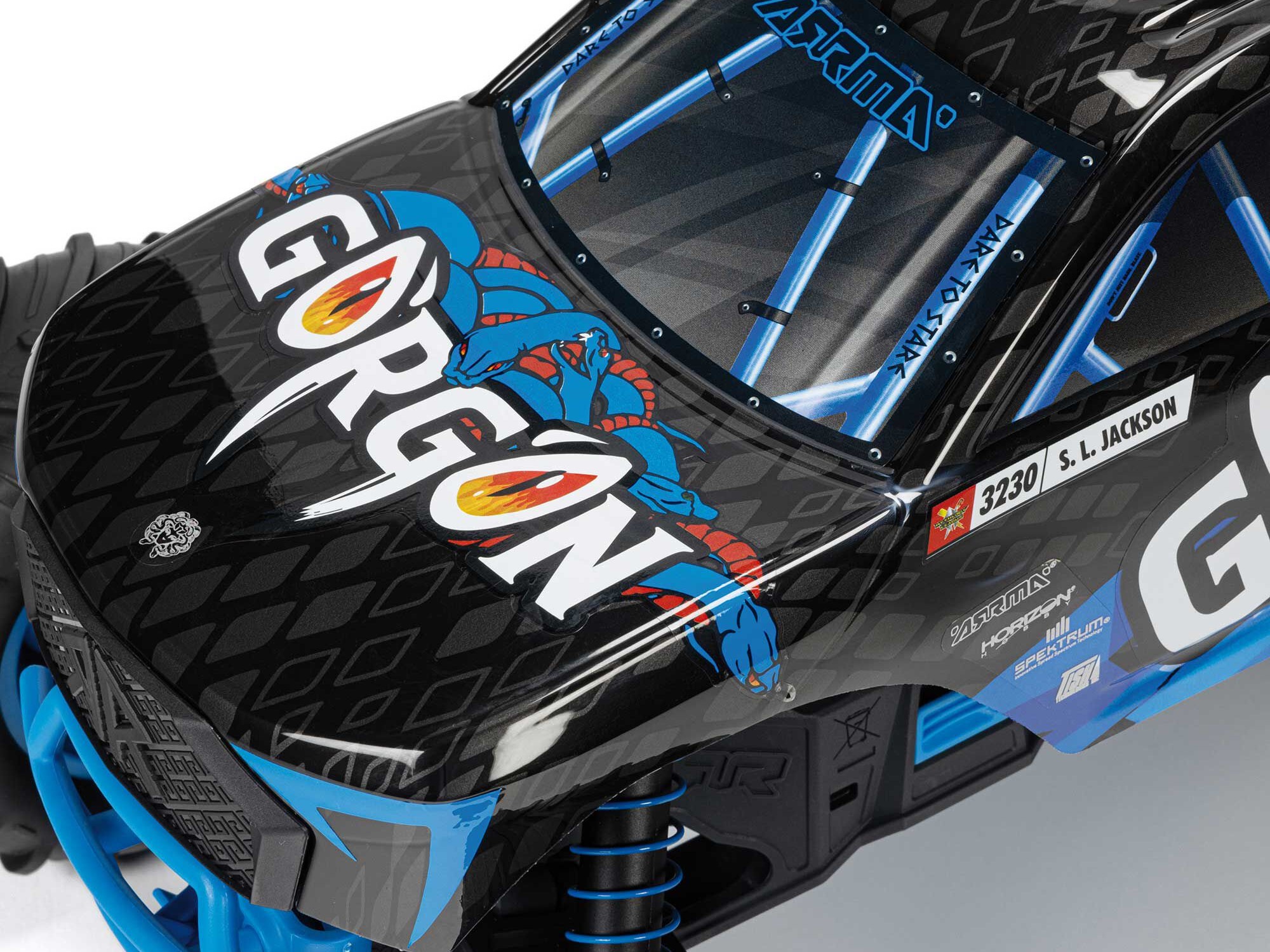 1/10 GORGON MEGA 550 2WD MT with Battery & Charger Blue-17