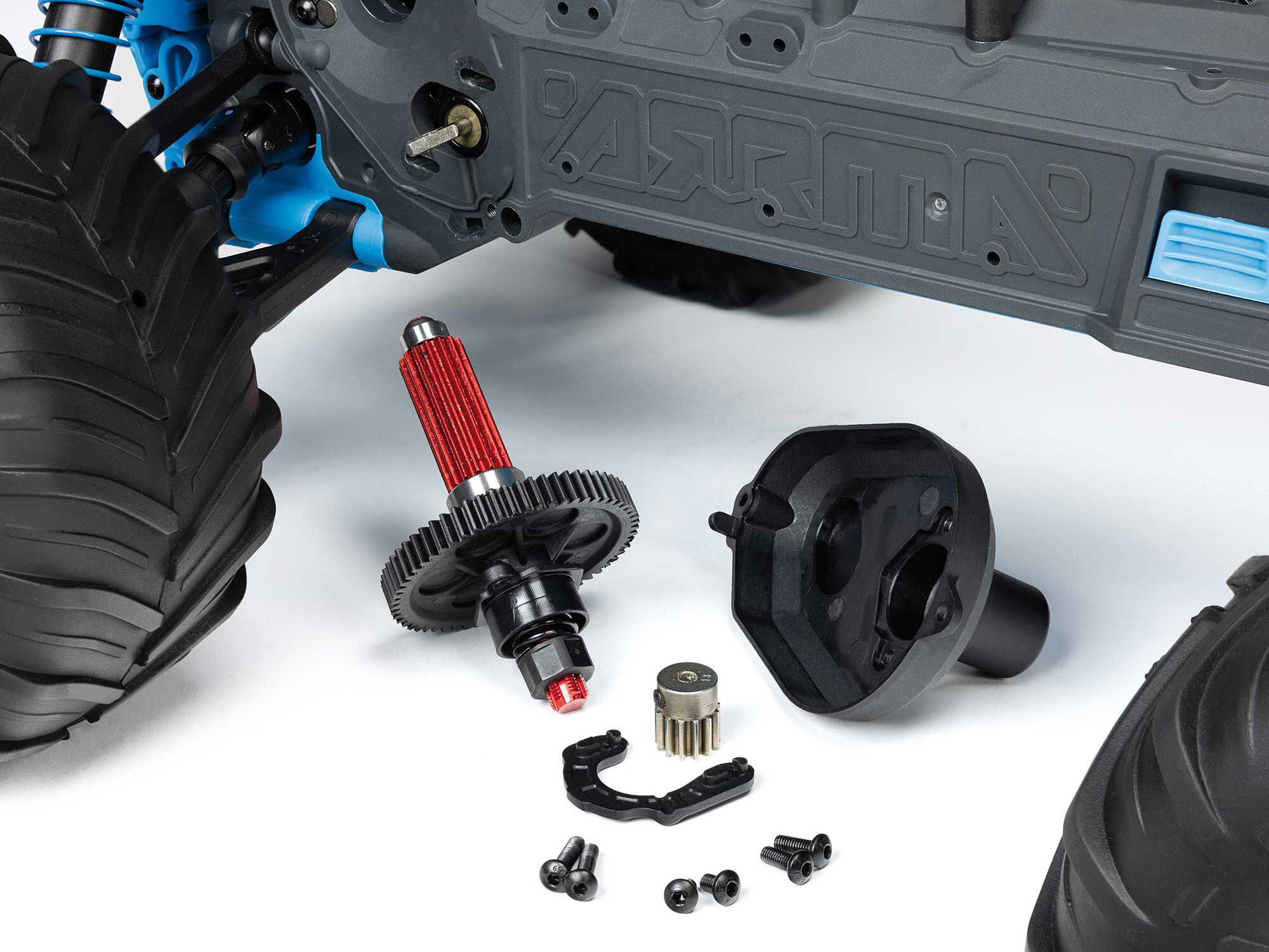 1/10 GORGON MEGA 550 2WD MT with Battery & Charger Blue-21