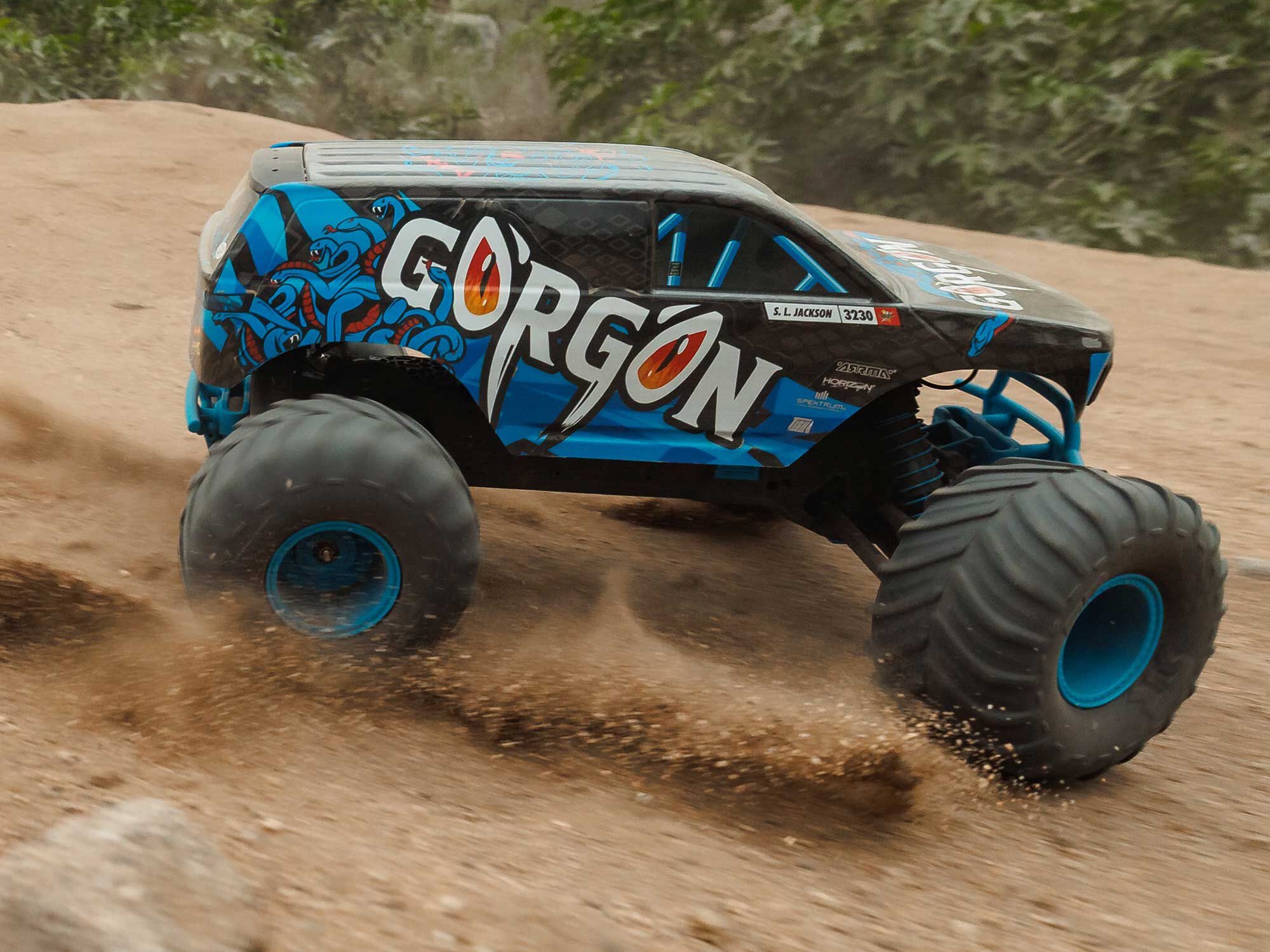 1/10 GORGON MEGA 550 2WD MT with Battery & Charger Blue-30