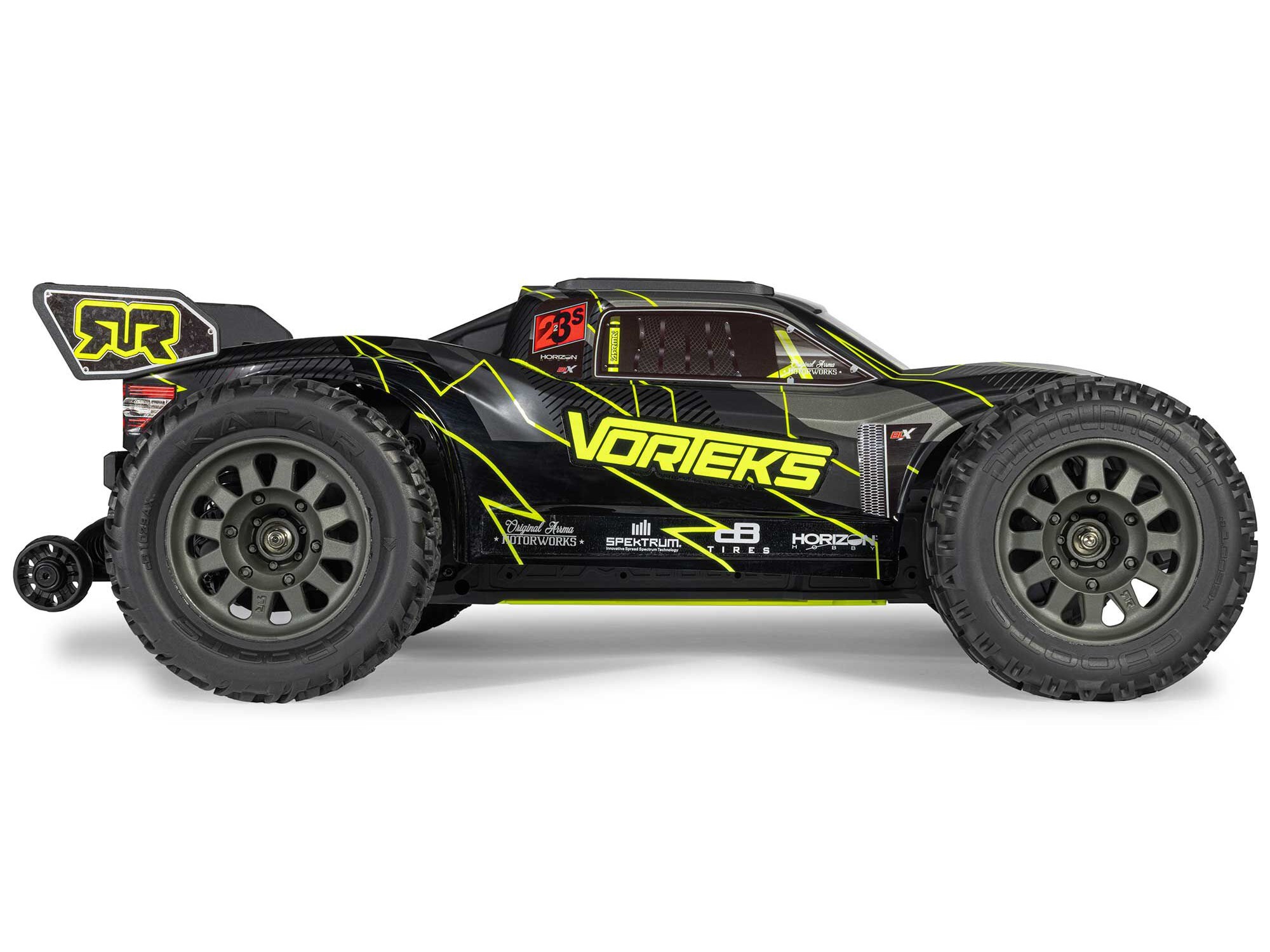 Arrma 1/10 VORTEKS 223S DSC 2WD RTR Brushless Stadium Truck, Yellow-5