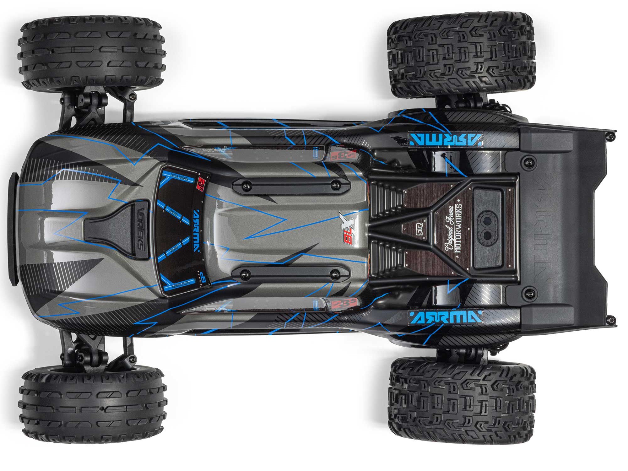 Arrma 1/10 VORTEKS 223S DSC 2WD RTR Brushless Stadium Truck, Blue-8