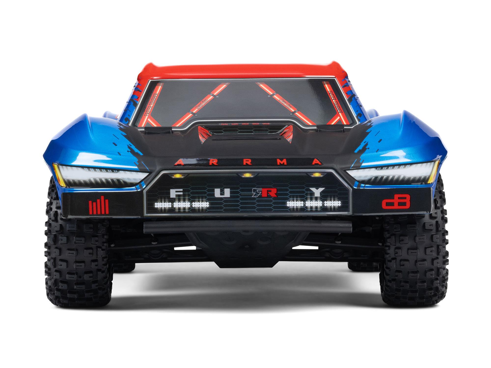 Arrma Fury 223S BLX Brushless 2WD Short Course Truck RTR with DSC 1/10 - Blue-11