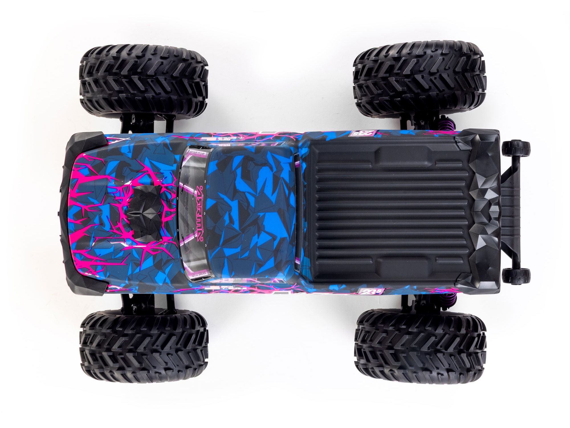 Arrma 1/10 QUAKE 223S DSC 2WD RTR Brushless Monster Truck, Purple-14