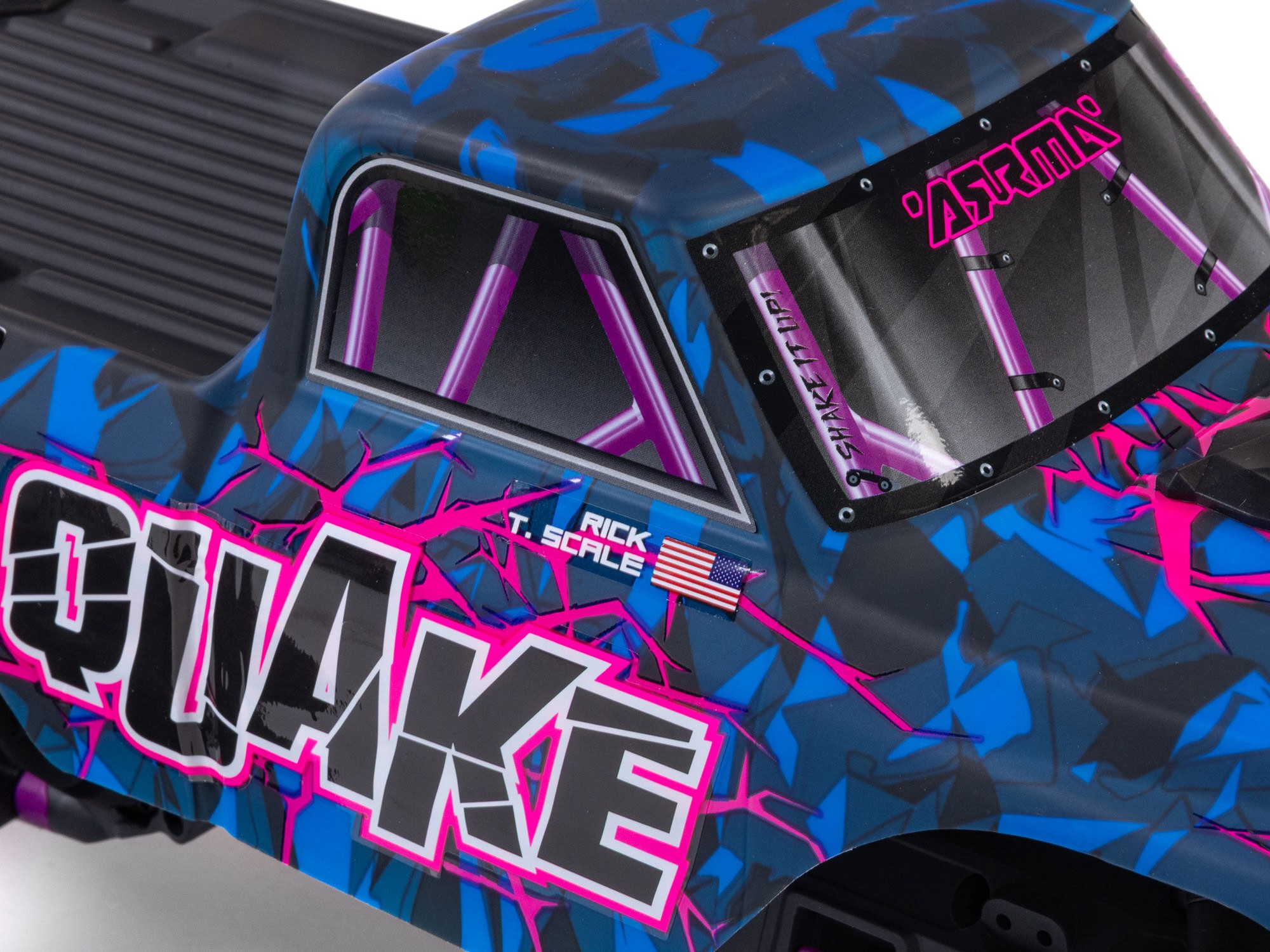 Arrma 1/10 QUAKE 223S DSC 2WD RTR Brushless Monster Truck, Purple-19