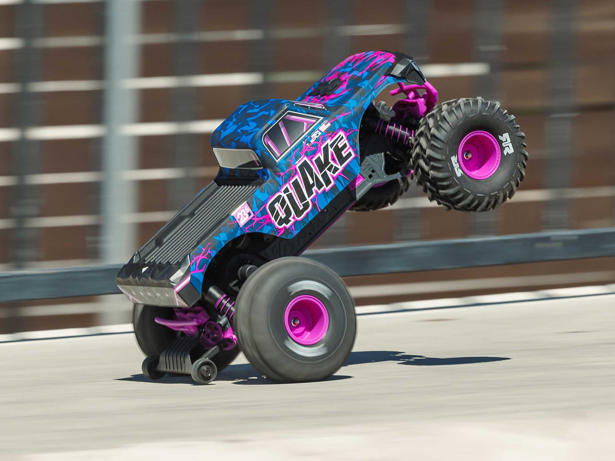 Arrma 1/10 QUAKE 223S DSC 2WD RTR Brushless Monster Truck, Purple-24