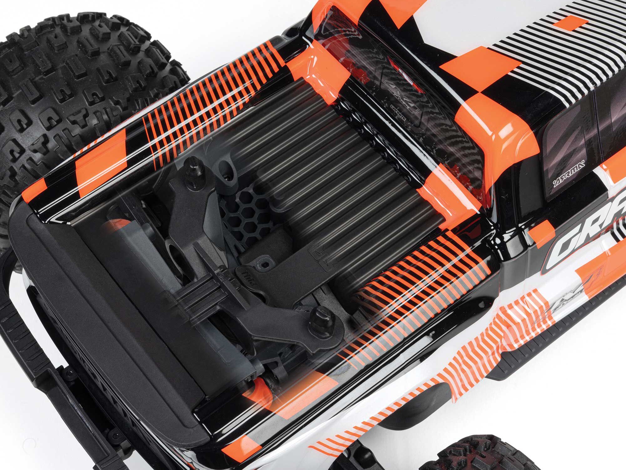 Arrma 1/10 GRANITE MEGA 665 4X4 RTR Monster Truck Orange-14