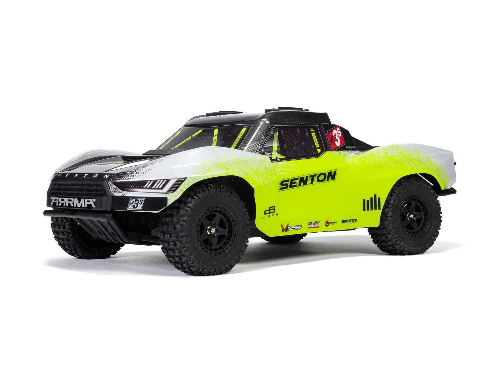 Arrma Senton 223S BLX Brushless 4X4 Short Course Truck RTR with DSC 1/10 - Yellow-14