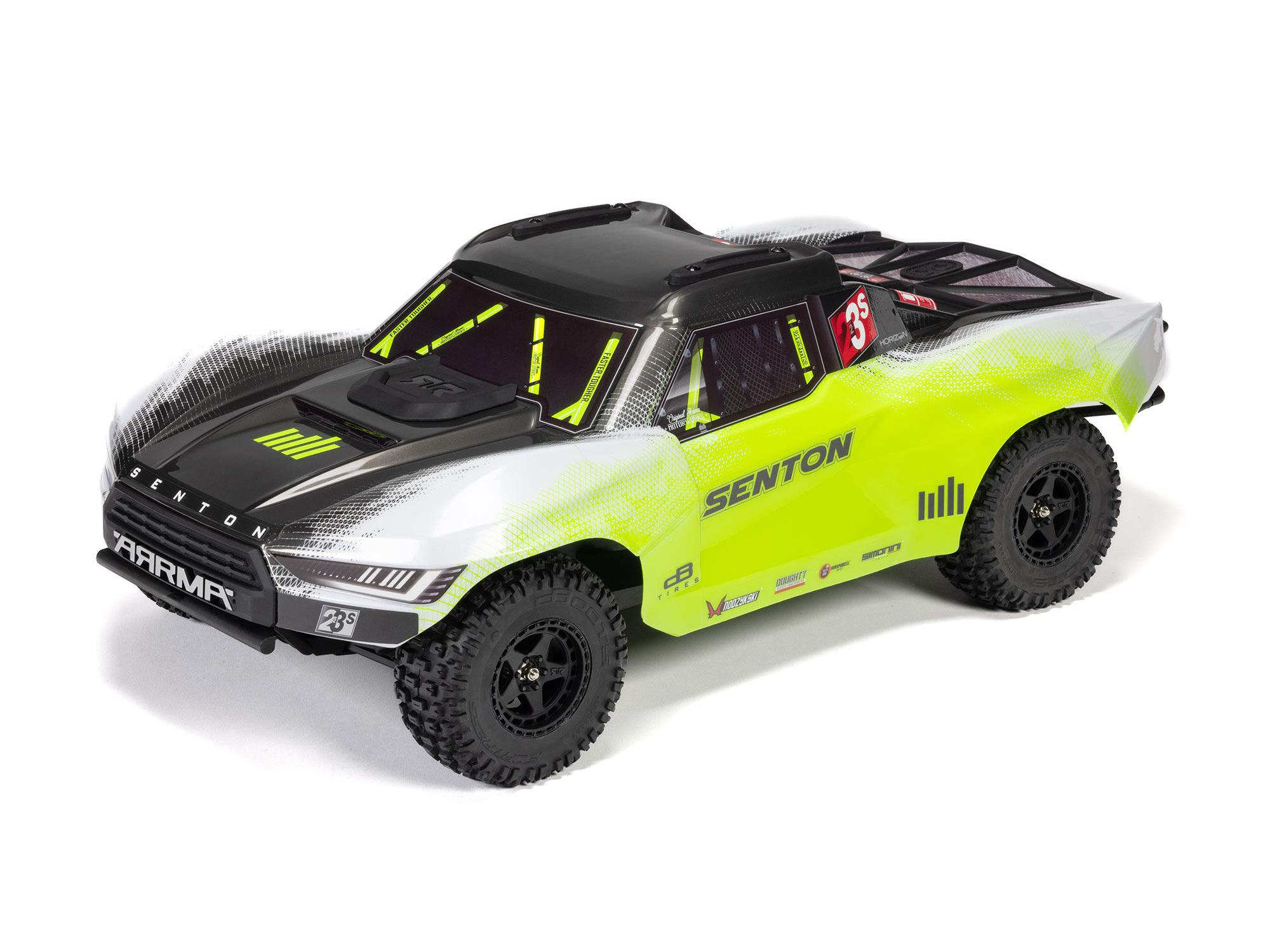 Arrma Senton 223S BLX Brushless 4X4 Short Course Truck RTR with DSC 1/10 - Yellow-16