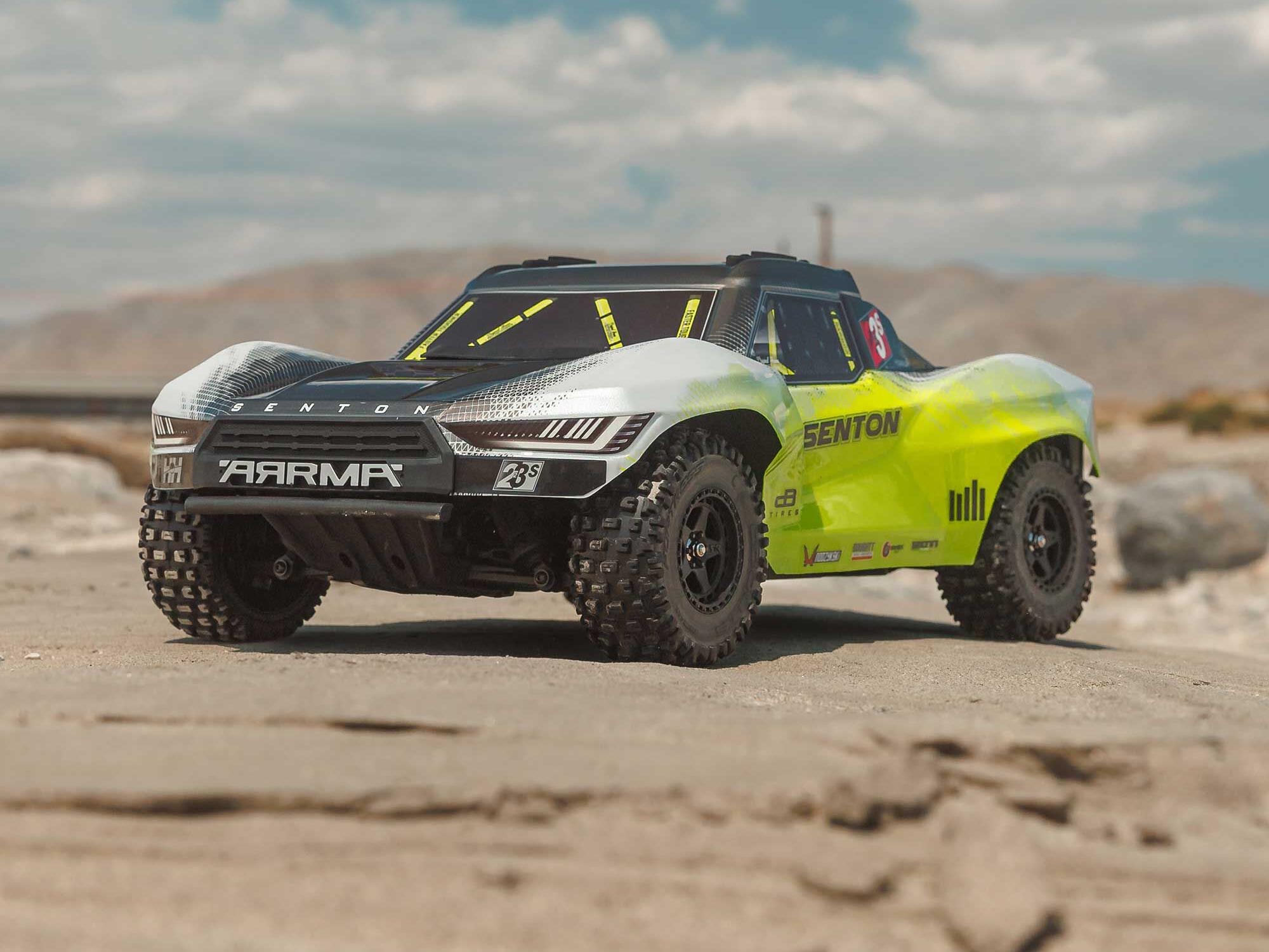Arrma Senton 223S BLX Brushless 4X4 Short Course Truck RTR with DSC 1/10 - Yellow-31