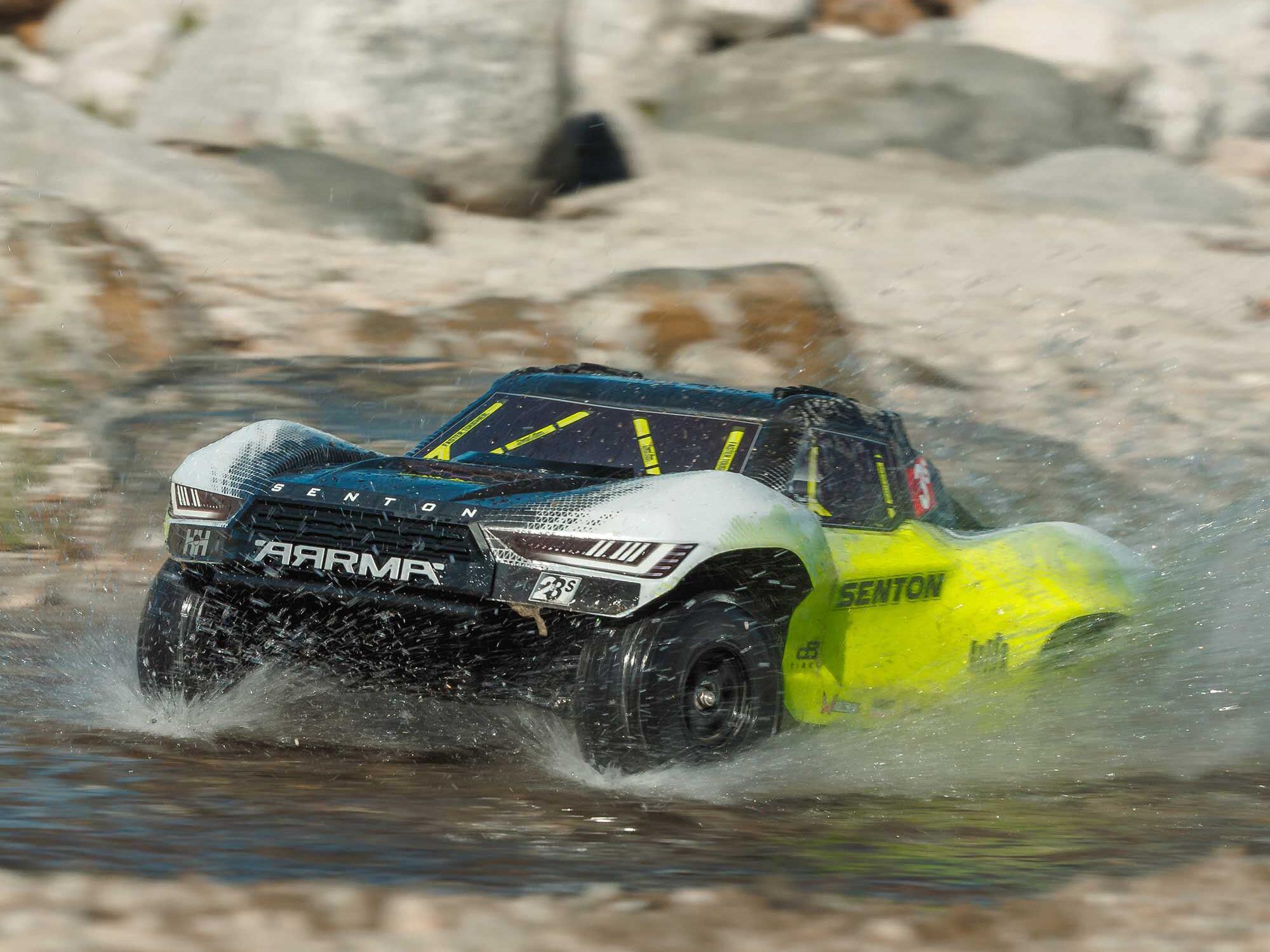 Arrma Senton 223S BLX Brushless 4X4 Short Course Truck RTR with DSC 1/10 - Yellow-35